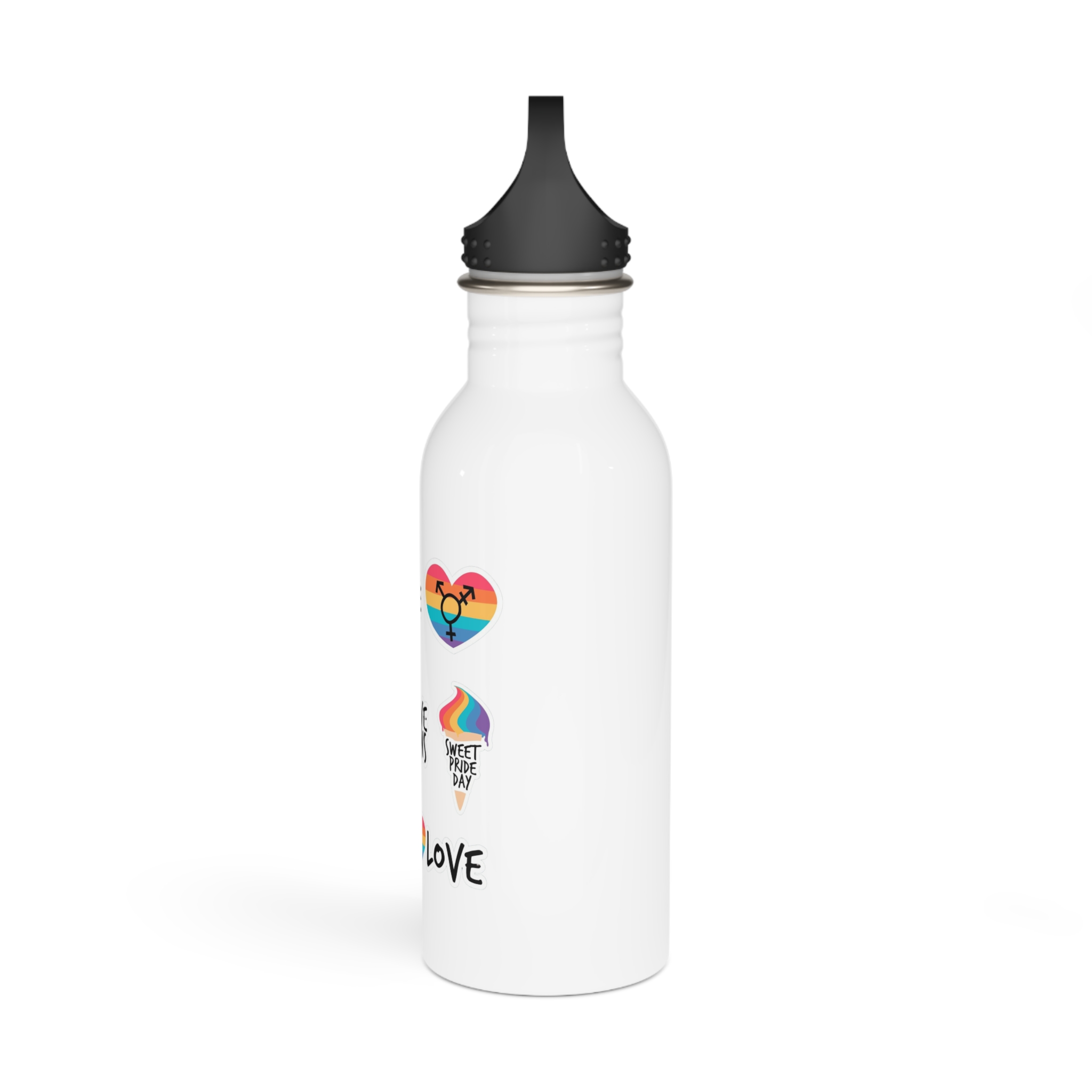 Pride Day Label Pack Theme Stainless Steel Water Bottle - Image 4