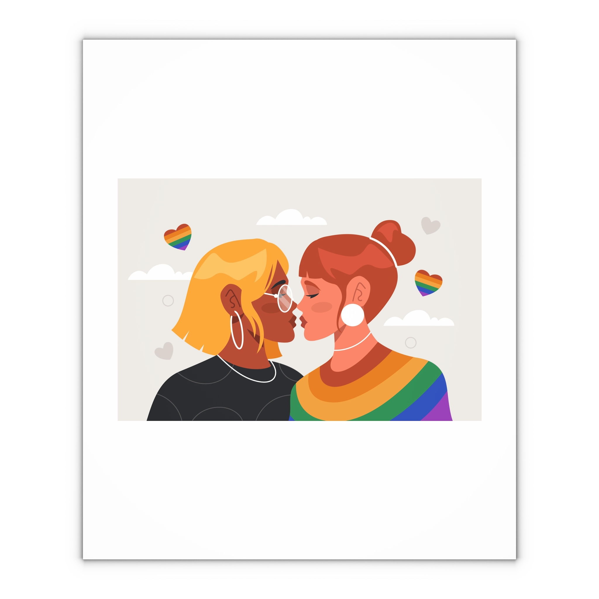 Lesbian Pride Design 2D6E22 Gift Wrapping Paper Sheets 1pc - Image 4