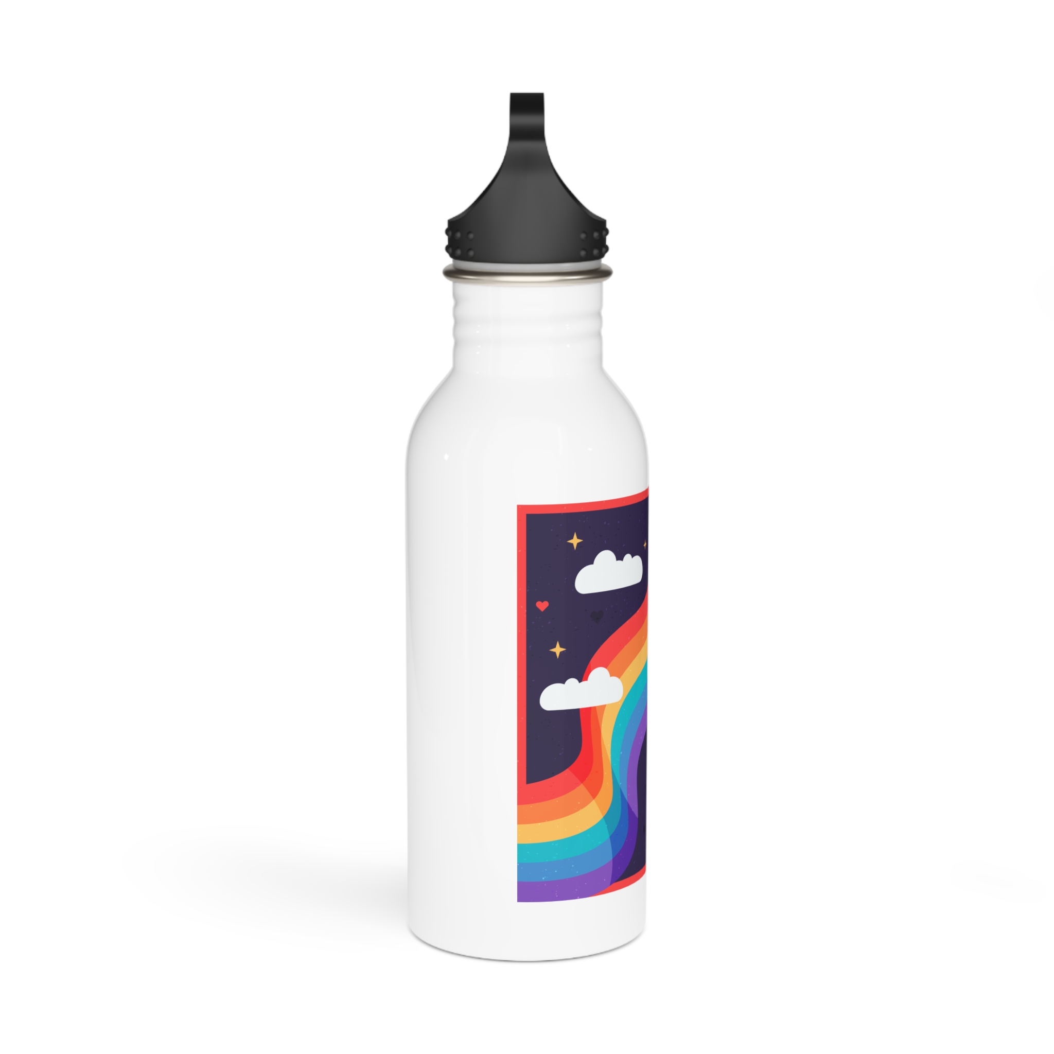 Rainbow Flag Pride Day Stainless Steel Water Bottle - Image 2