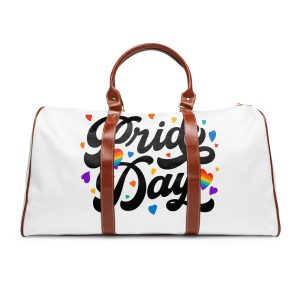 Hand Drawn Pride Day Lettering Waterproof Travel Bag