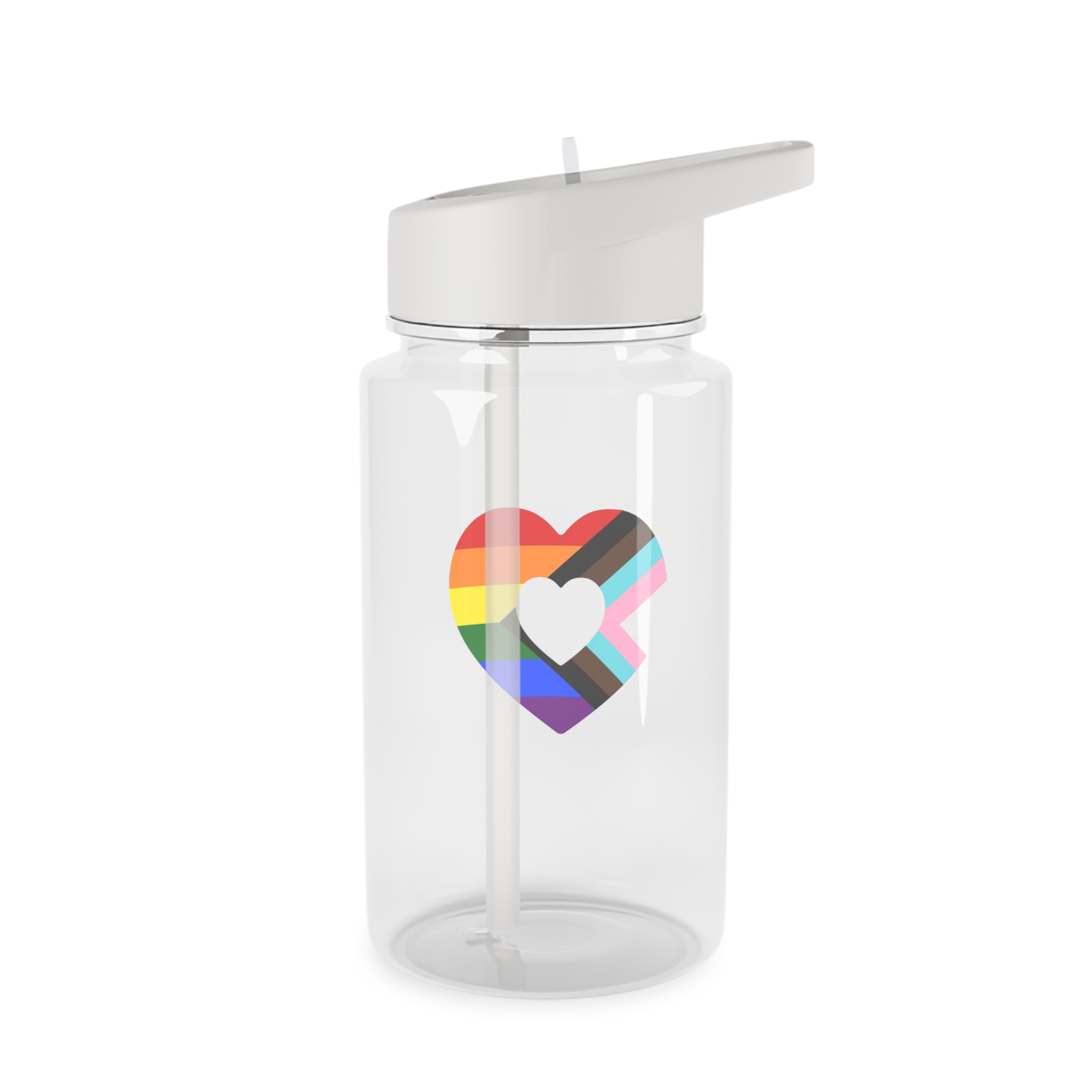 Progress Pride Flag Progress Pride Rainbow Flags Lgbtq Flag Tritan Water Bottle - Image 2