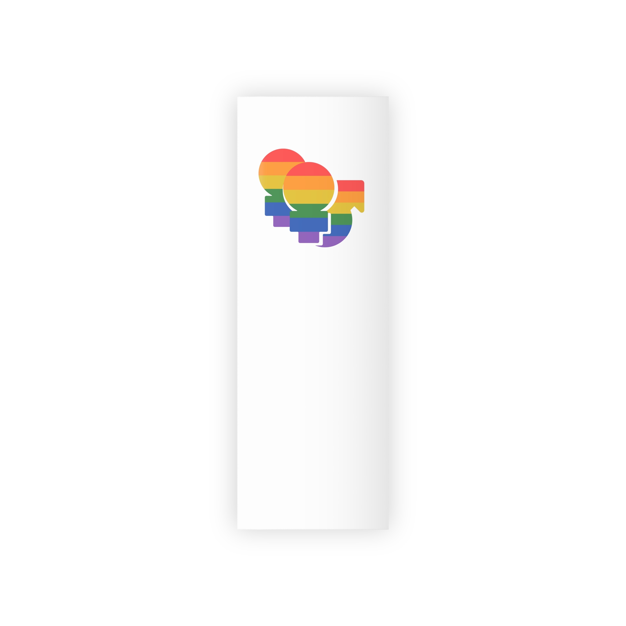 Lgbt Icon Isolated Black Background Diversity Human Right Concept Lgbt Community Vector Flat Illustration Poster Card Banner Gift Wrapping Paper Rolls 1pc - Image 5