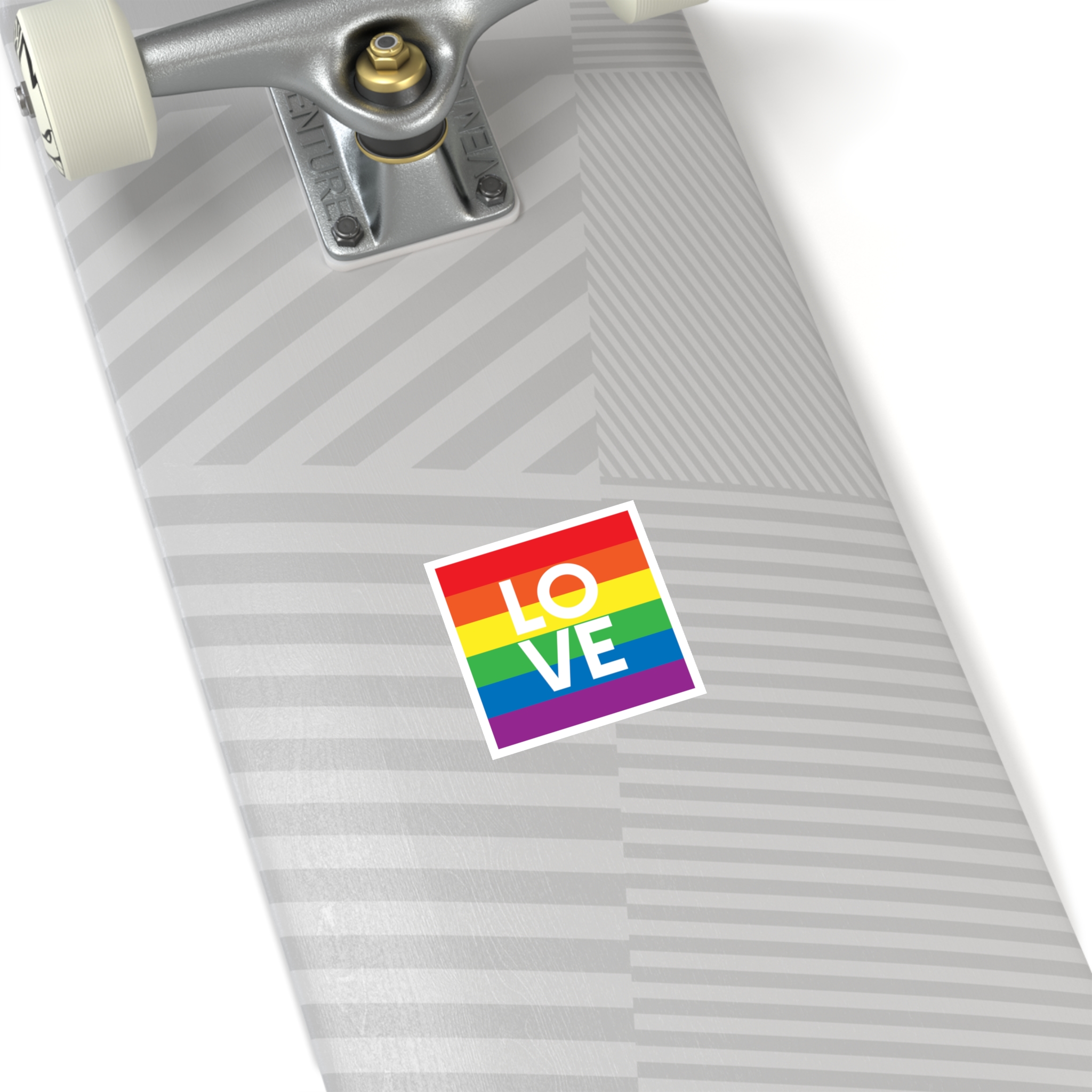 Love Lgbt Squere White Laminate Stickers Square - Image 12