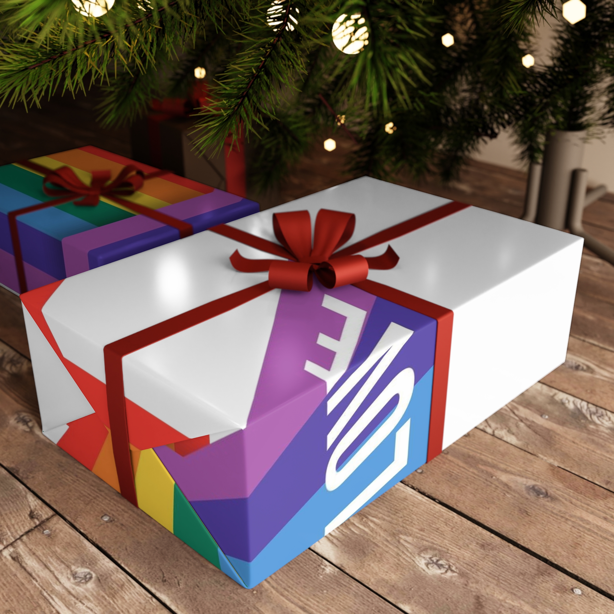 Pride Month Banner With Pride Lgbtq Rainbow Flag Vector Background Gift Wrapping Paper Sheets 1pc - Image 6