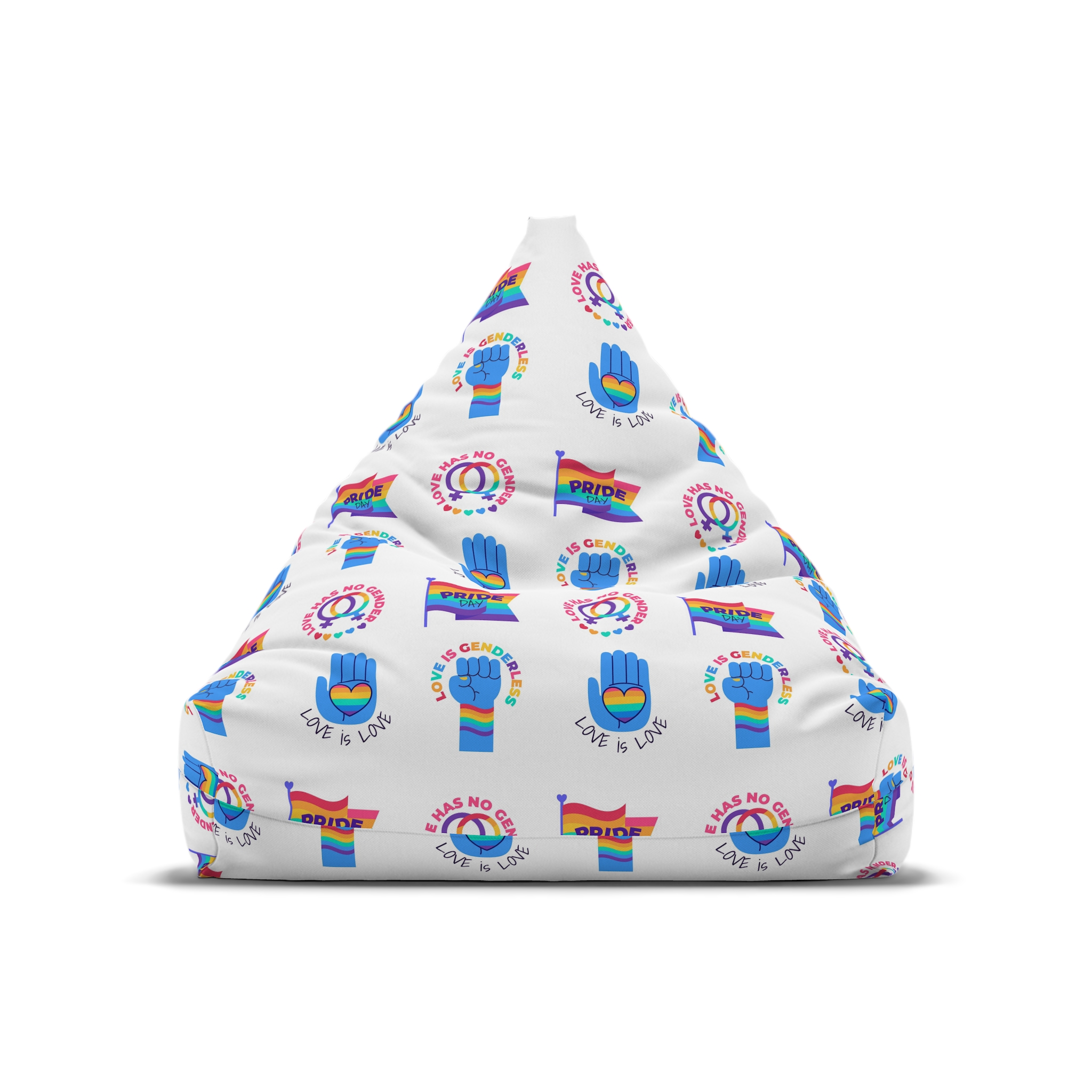 Flat Labels Collection Pride Month Celebration(1) Bean Bag Chair Cover - Image 5