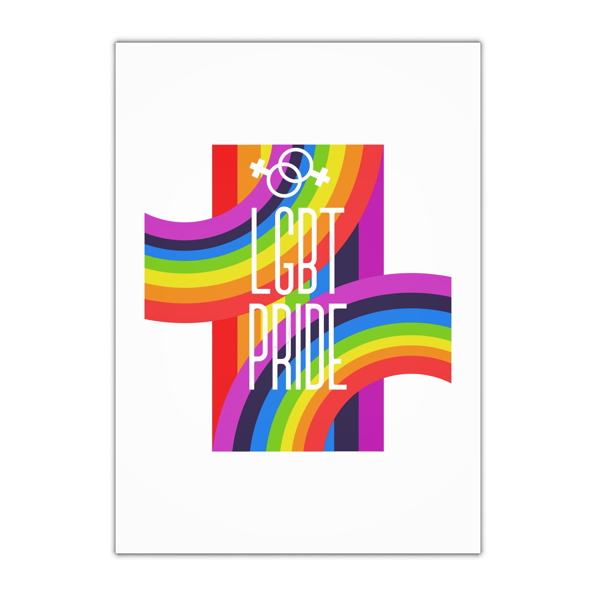 Gay Pride Background Lgbt Day Vector Illustration With Colorful Realistic Style Stickers Flyers Logo Designs Gift Wrapping Paper Sheets 1pc