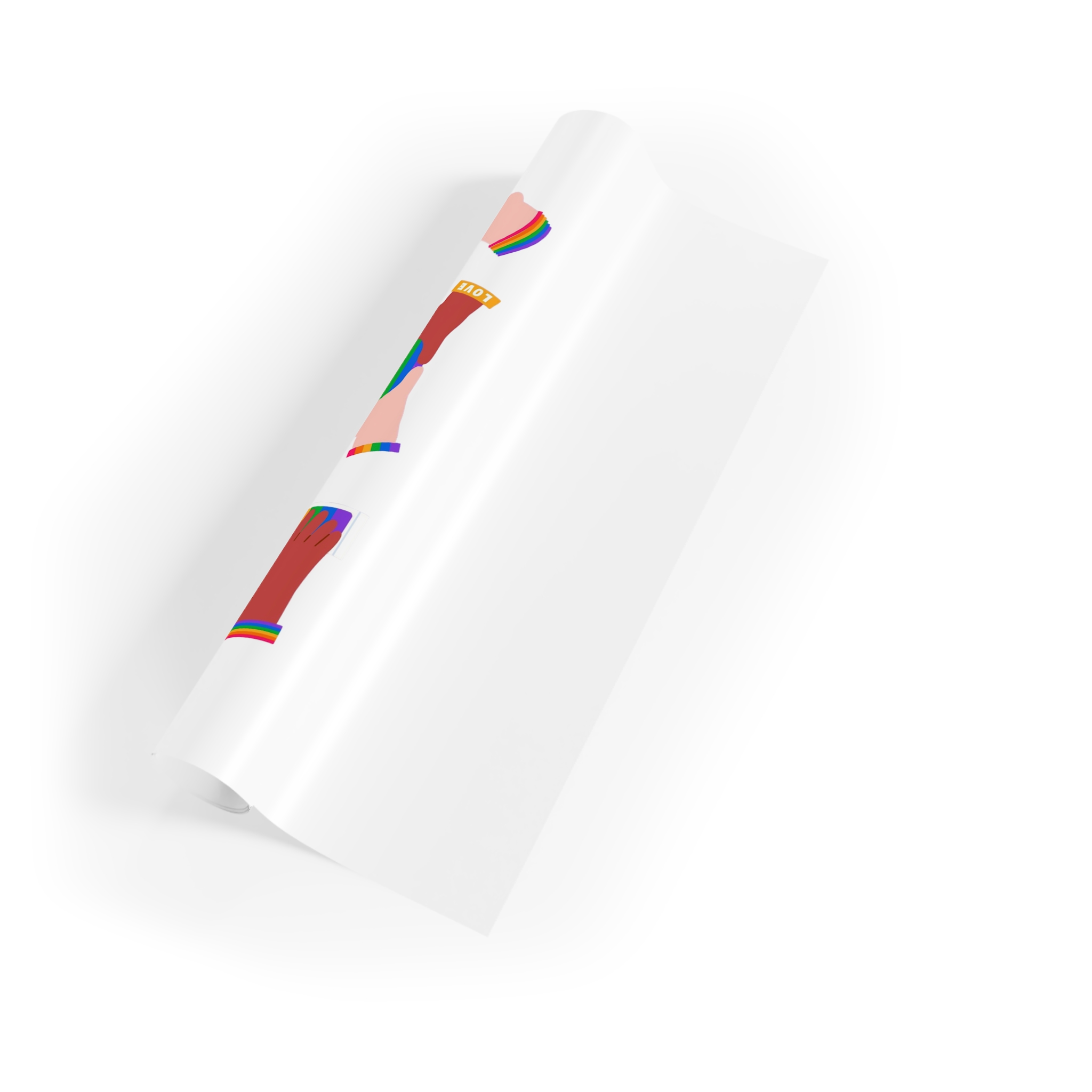 Elements Collection Pride Month Celebration Gift Wrapping Paper Rolls 1pc - Image 3