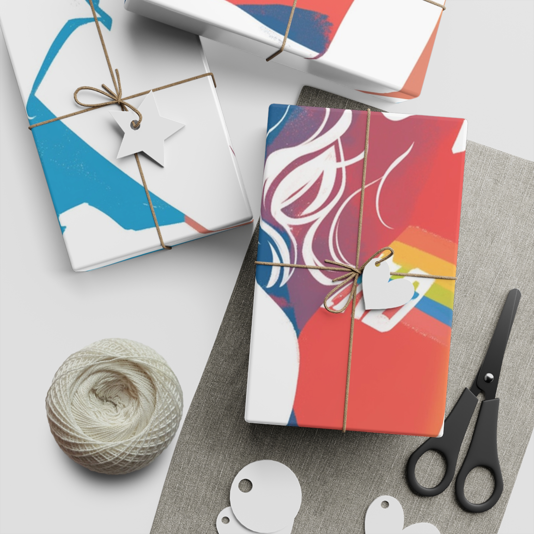 Lesbian Pride Parade Banner Gift Wrapping Paper Sheets 1pc - Image 5