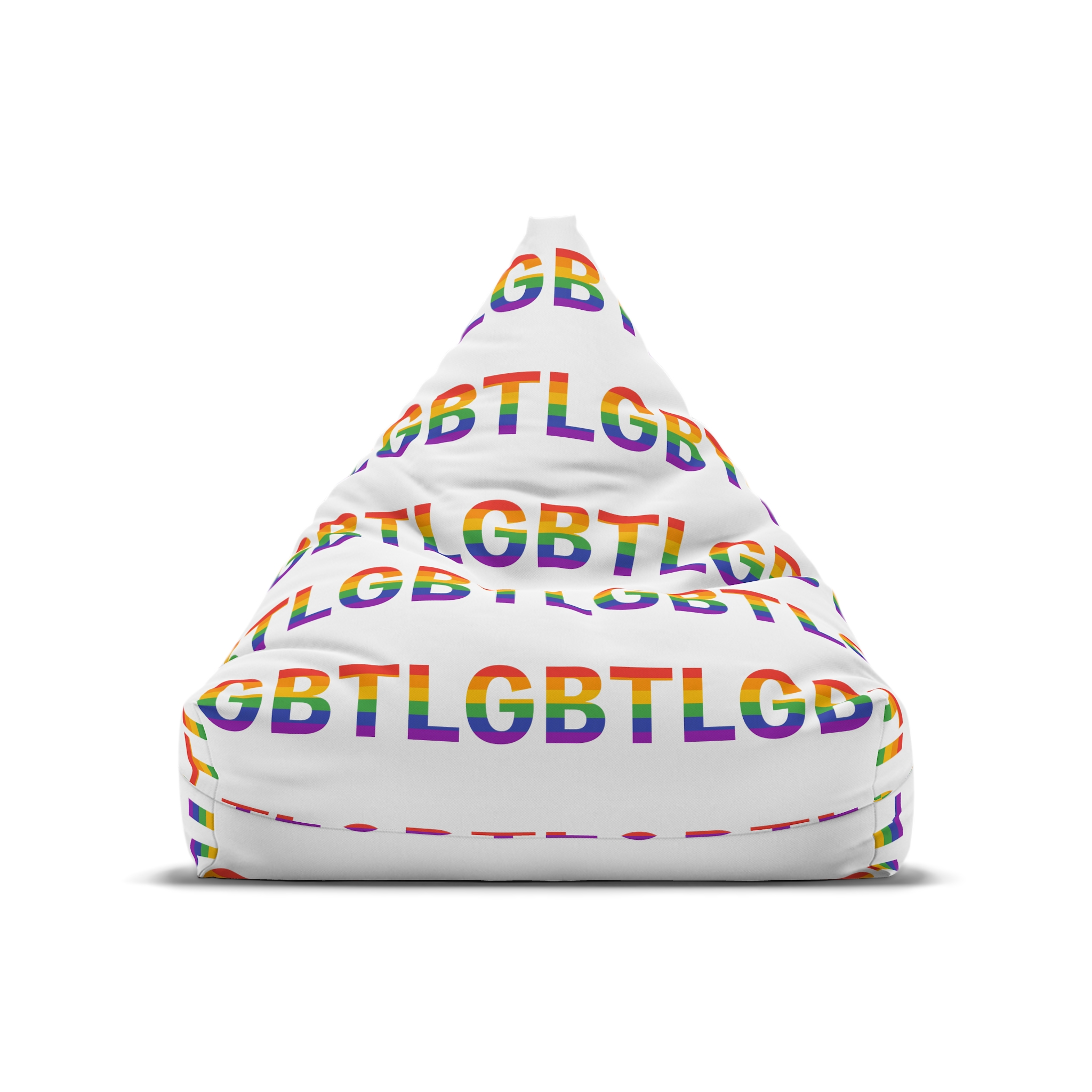 Lgbt Rainbow Colors Lgbt Logo Bean Bag Chair Cover - Image 5