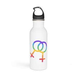 Gay Symbol Lgbtq Pride Colors Vector Illustration Stainless Steel Water Bottle