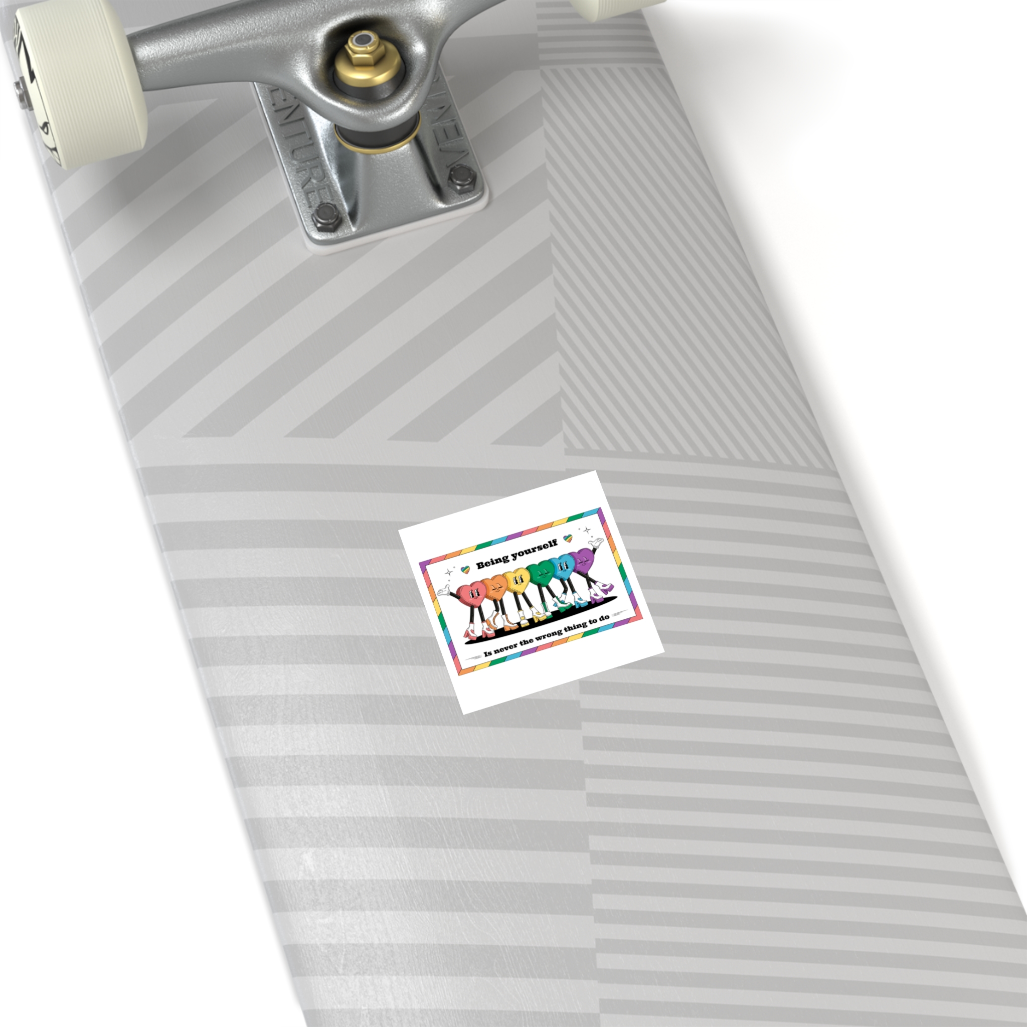 Illustration Pride Month Celebration Laminate Stickers Square - Image 4