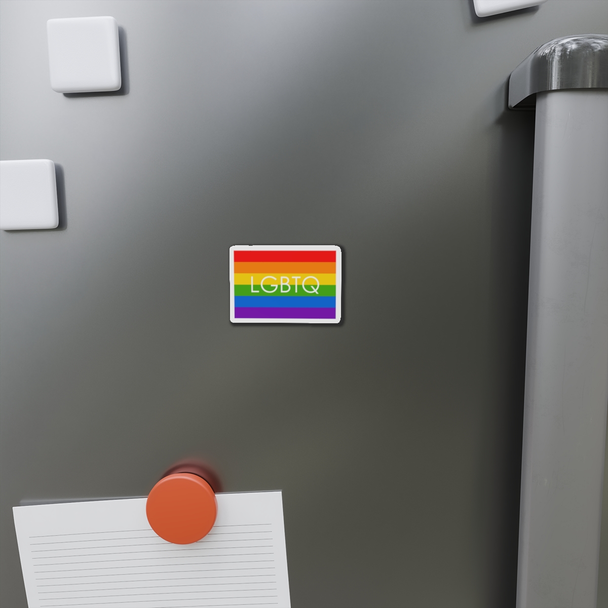 Lesbian Gay Bisexual Transgender Queer Flag Rainbow Pride Flag Lgbtq Die Cut Magnets - Image 2