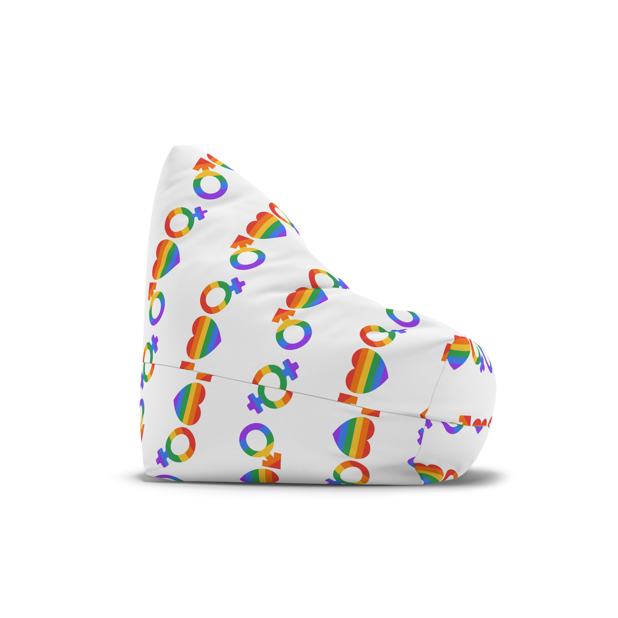 Lgbt Pride Month June Lesbian Gay Bisexual Transgender Lgbtq Flag Rainbow Vector(2) Bean Bag Chair Cover - Image 3