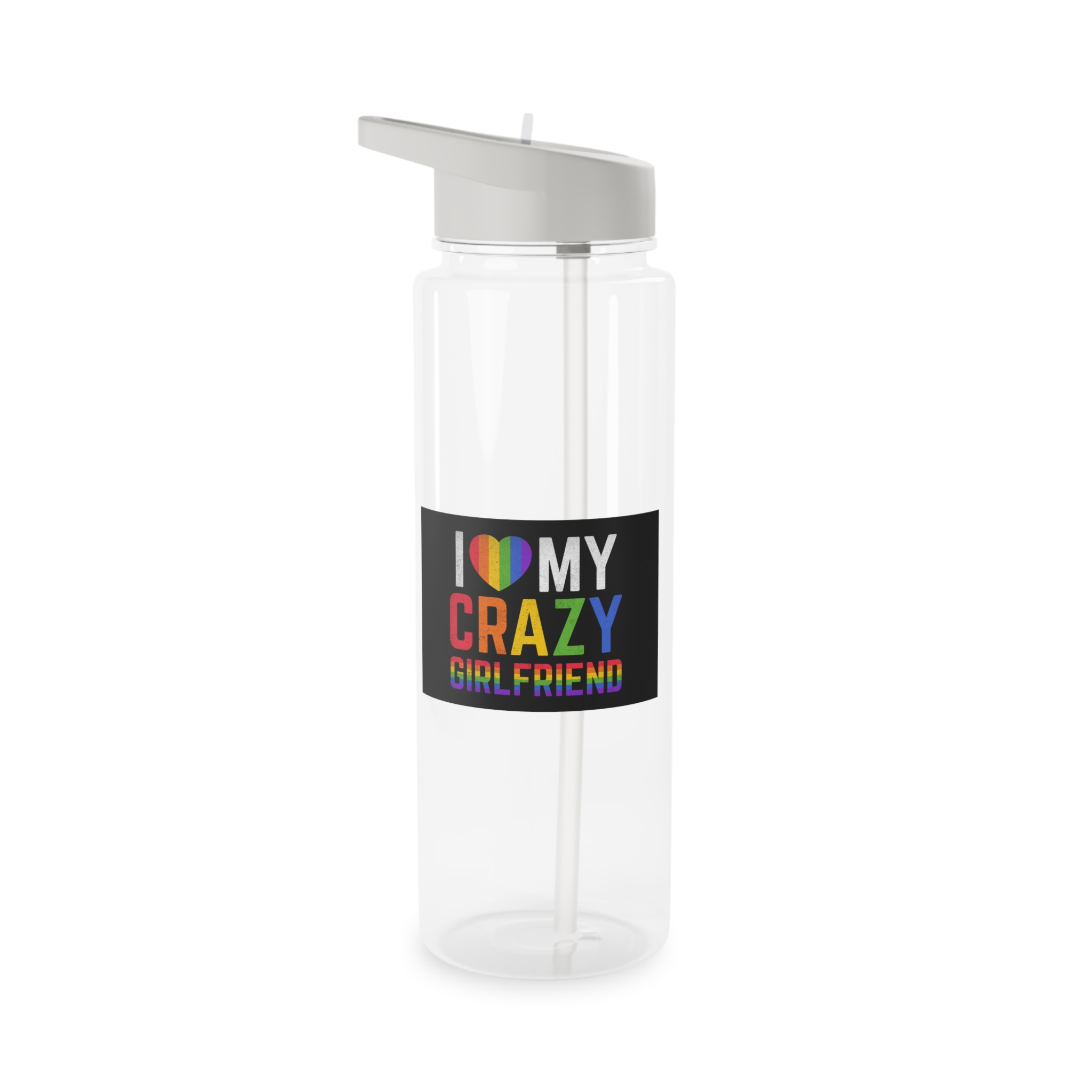 Pride Gay Rainbow Typography Vector Premium T Shirt(5) Tritan Water Bottle - Image 5