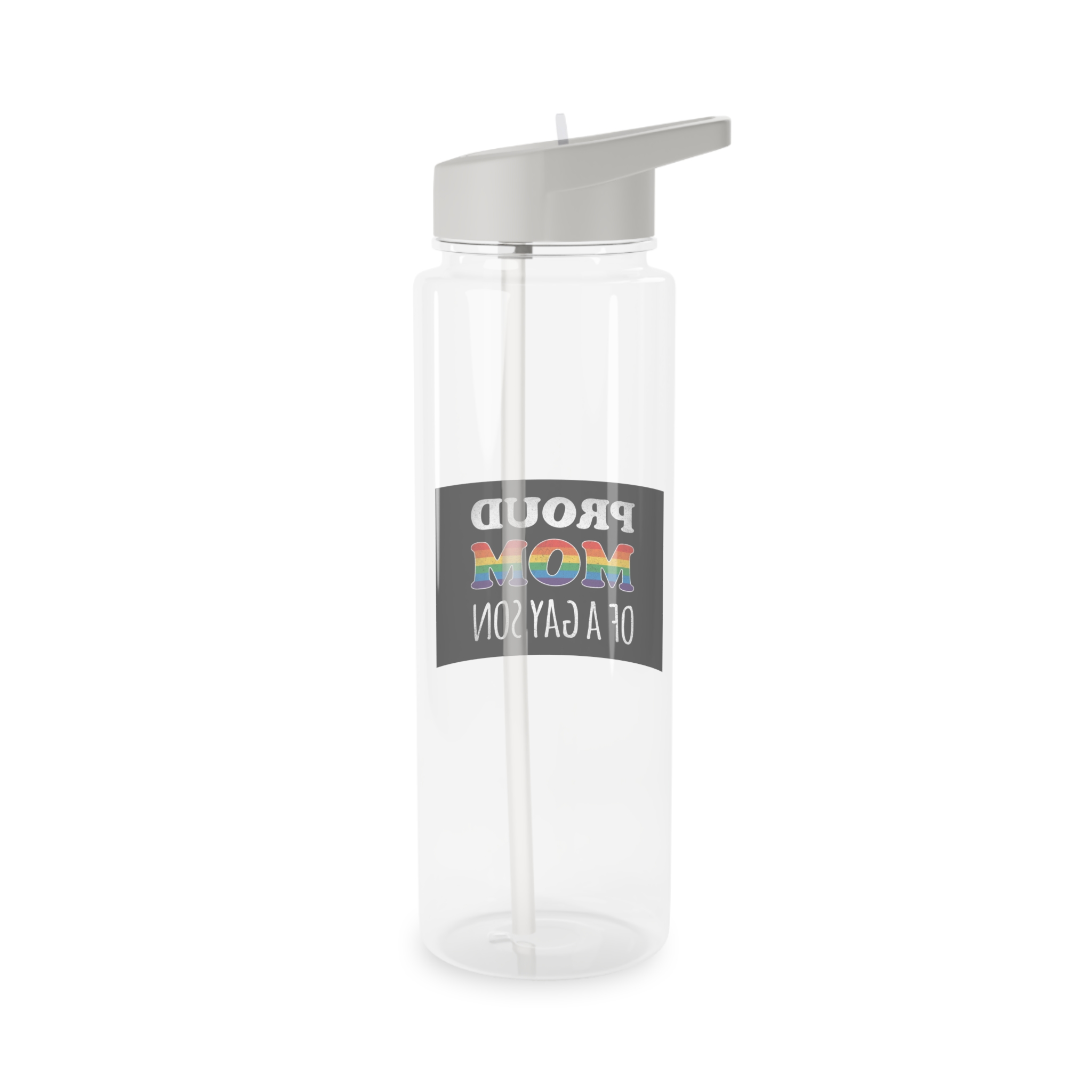 Mother Day Pride Rainbow Typography Vector Premium T Shirt(4) Tritan Water Bottle - Image 6