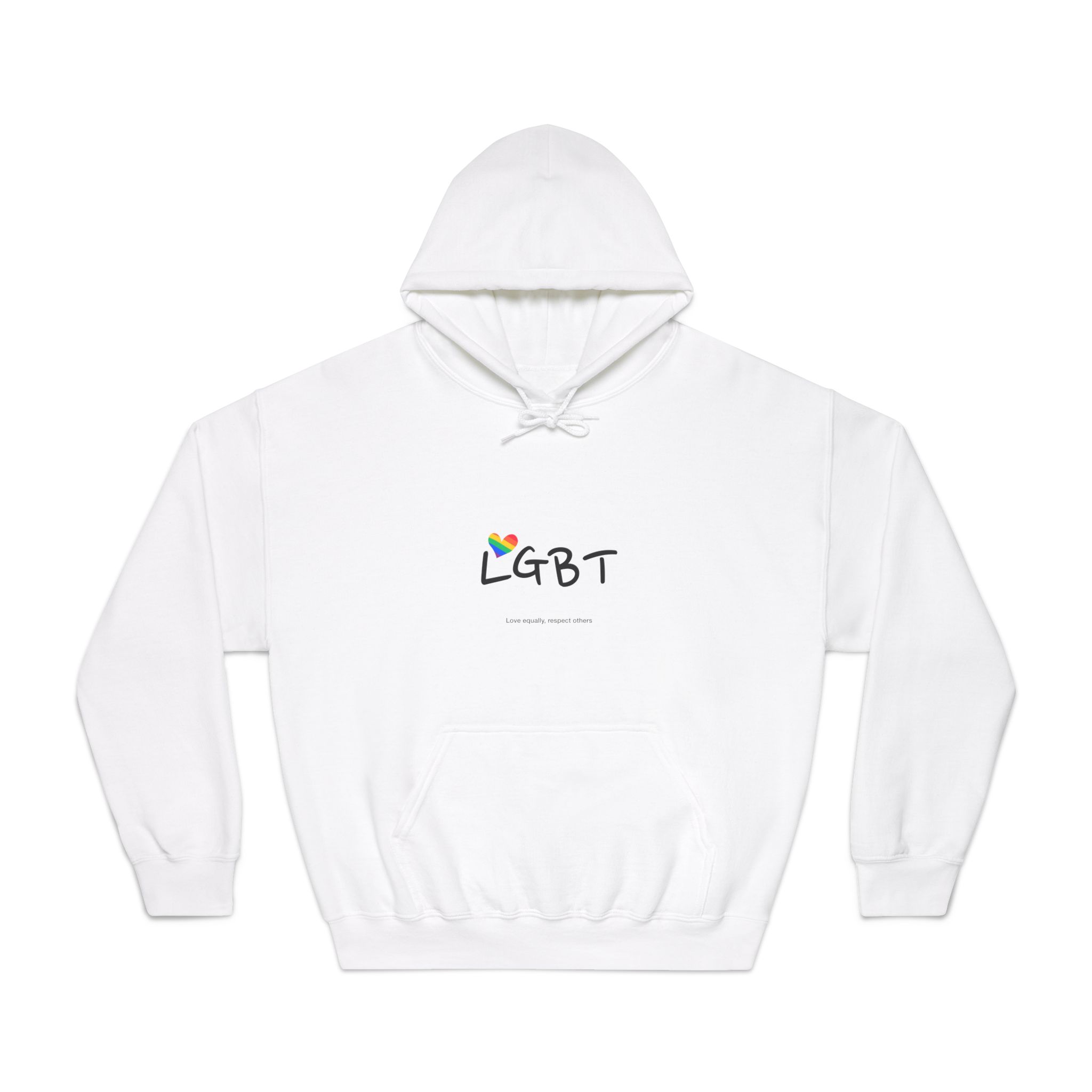 Love Letter Pride Rainbow Lettering Text Writing Pattern Freedom Love Heart Homo Colors Flag Parade(3) Unisex Dryblend Hooded Sweatshirt