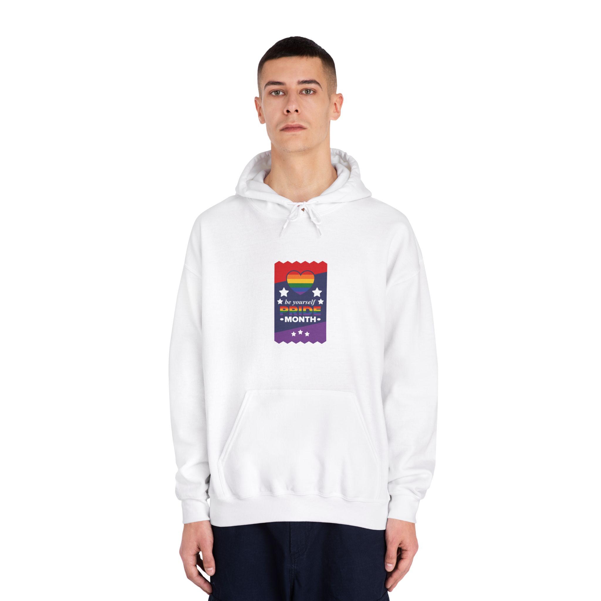 Lgbt Pride Month June Lesbian Gay Bisexual Transgender Love Lgbtq Flag Rainbow Vector Unisex Dryblend Hooded Sweatshirt - Image 3