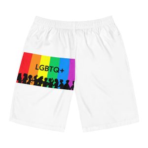Rainbow Lgbt Lgbtqia Pride Flag Sign Flat Icon Mens Board Shorts Aop