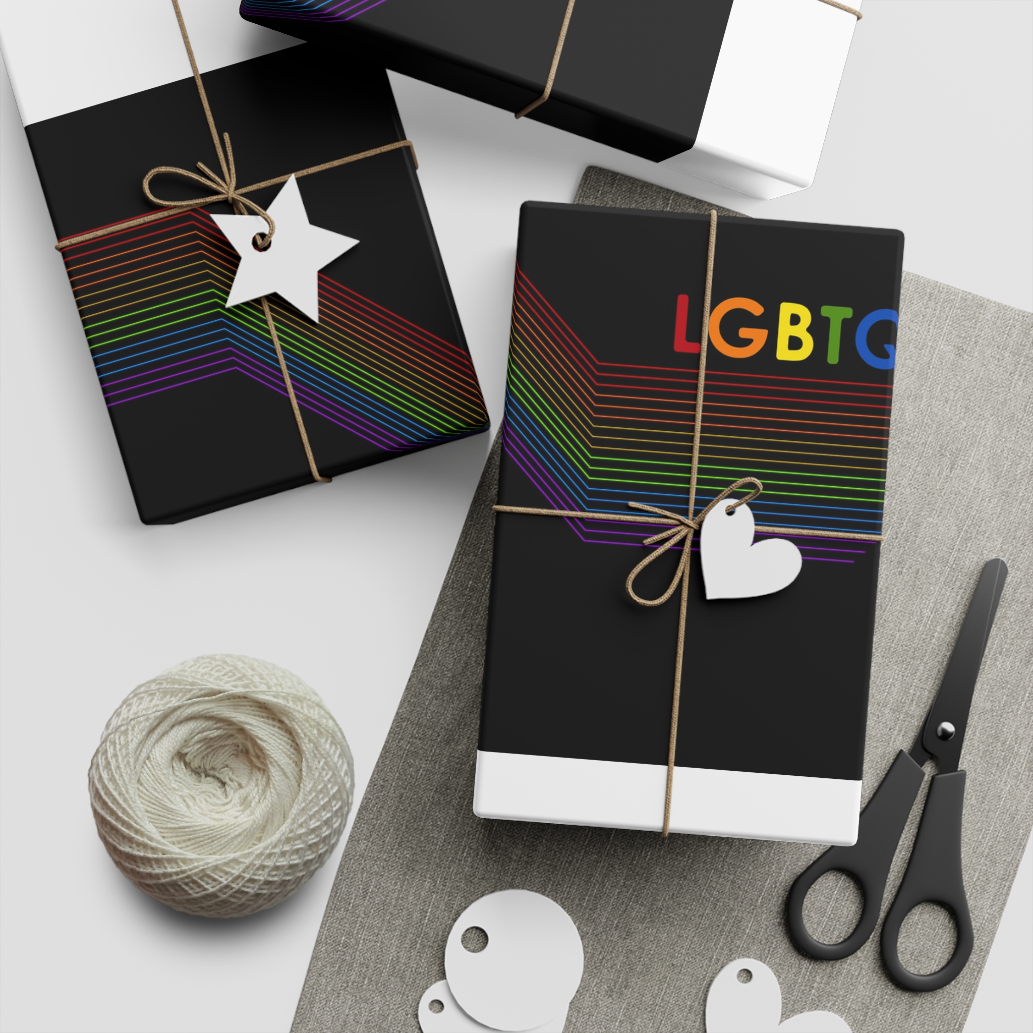Lesbian Pride Design 175519 Gift Wrapping Paper Sheets 1pc - Image 2