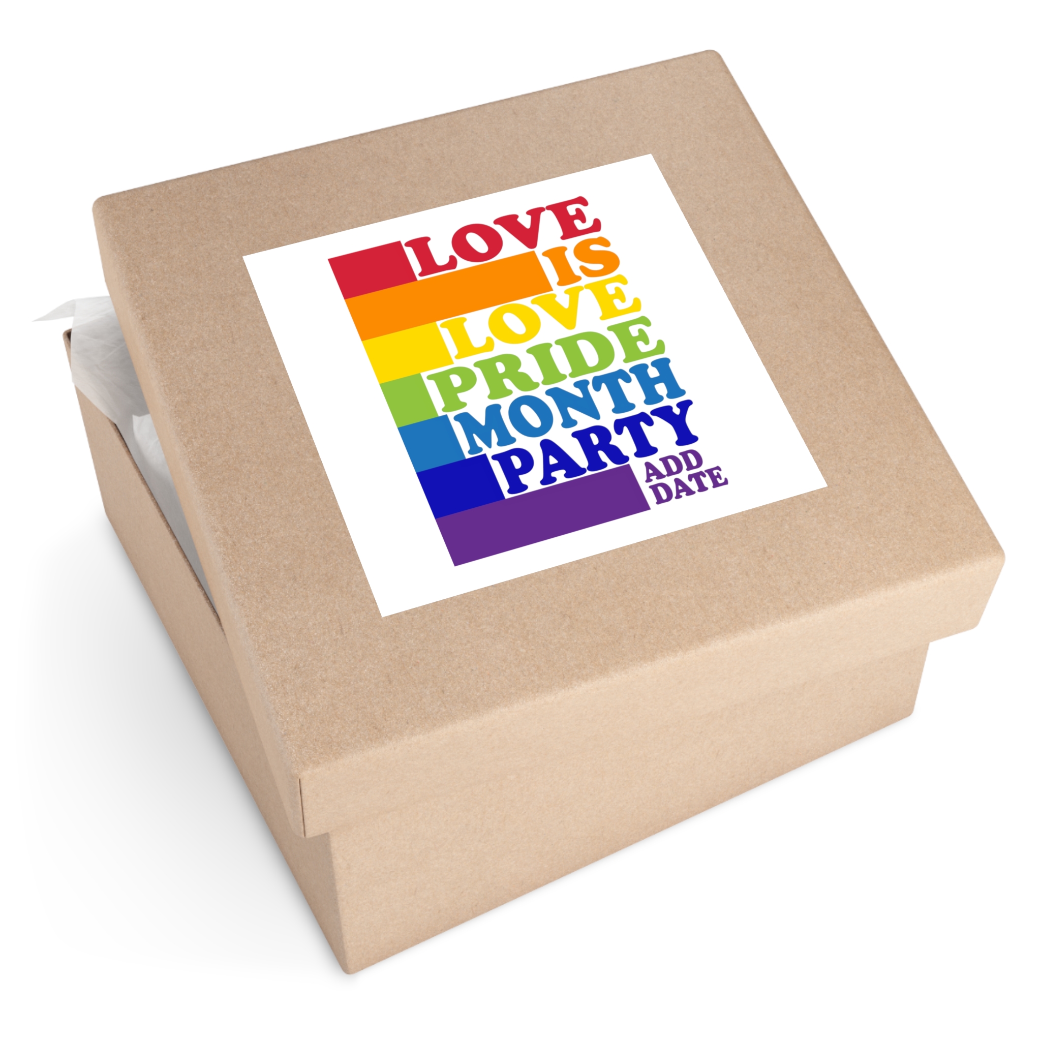 Love Is Love Pride Month Party Poster Flyer Social Media Post Design Laminate Stickers Square - Image 63