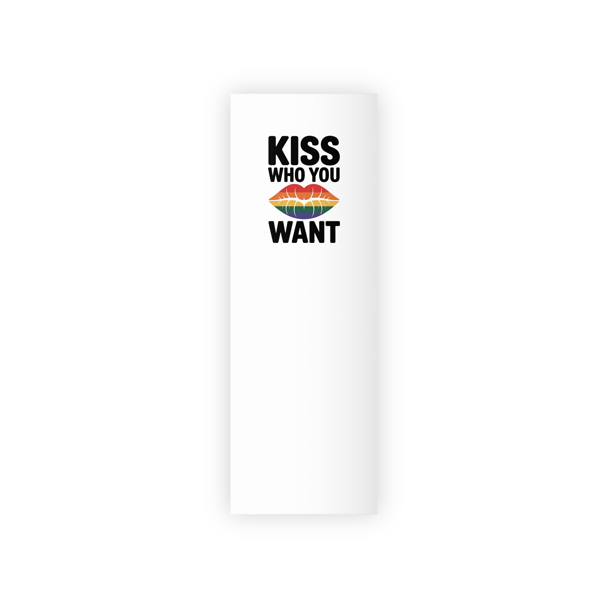 Kiss Who You Want T Shirt Design Isolated White Background 2 Gift Wrapping Paper Rolls 1pc - Image 5