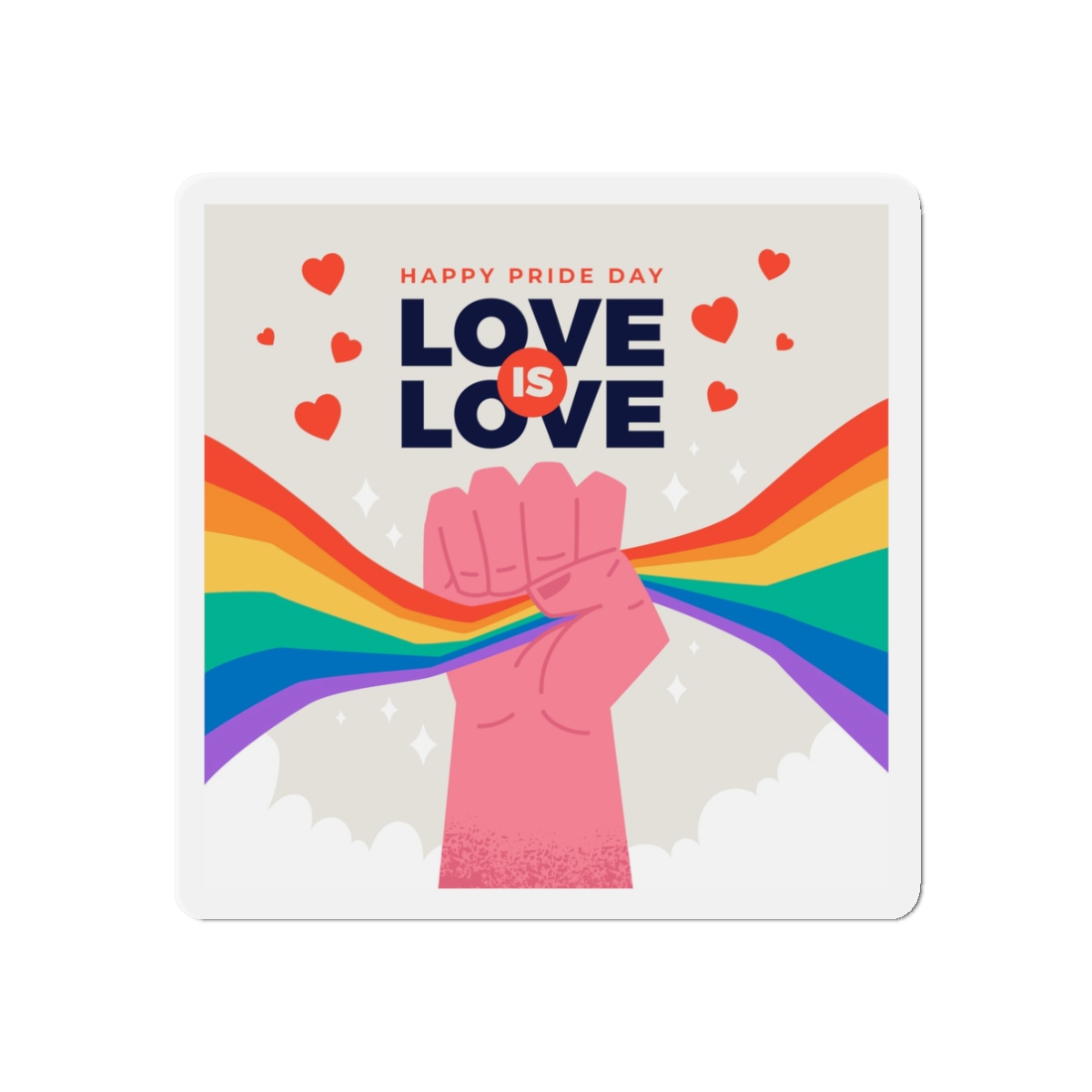 Happy Pride Day Concept Die Cut Magnets - Image 4