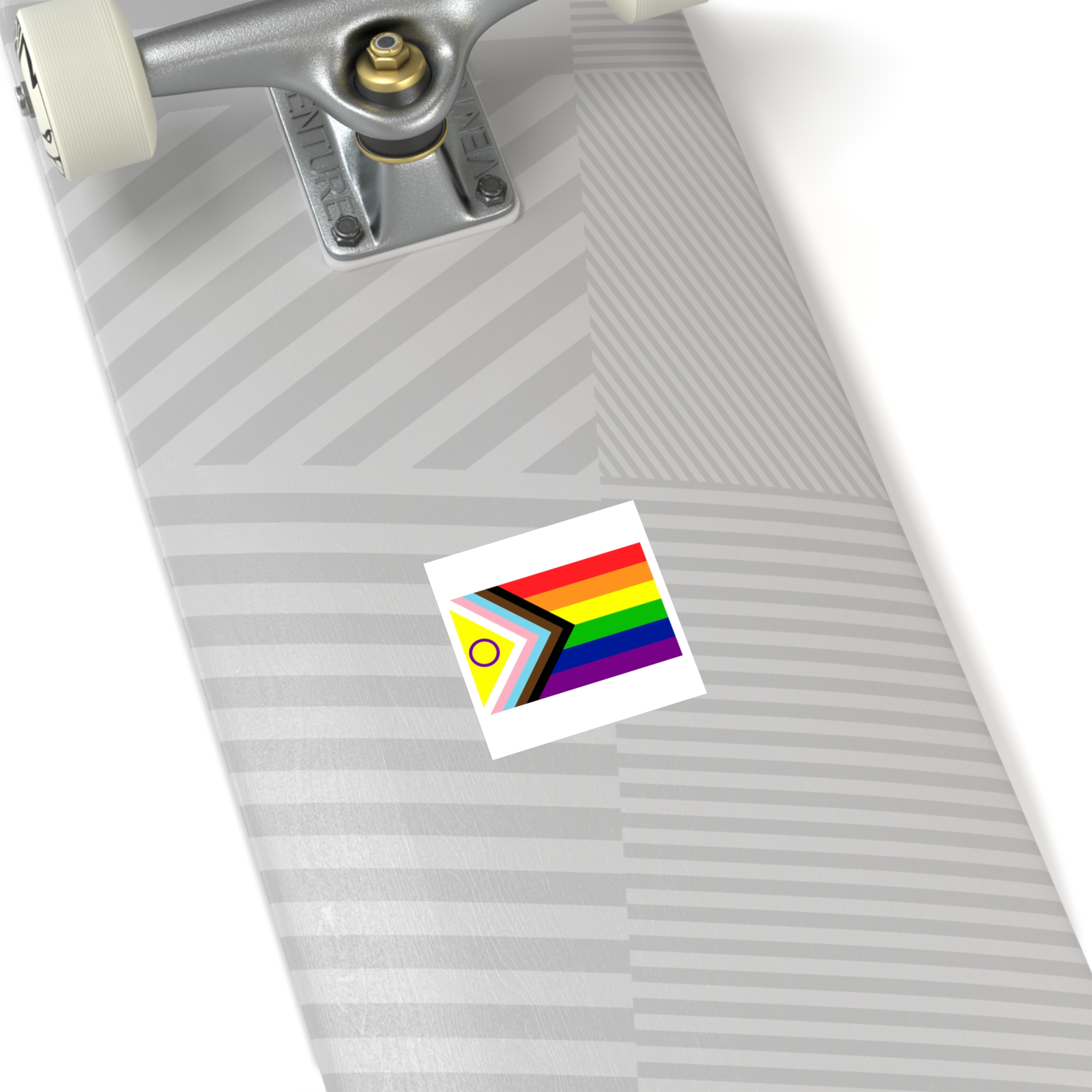Lgbtq Pride Flag New Lgbtq Pride Flag Vector Updated Intersex Inclusive Progress Pride Flag Laminate Stickers Square - Image 12