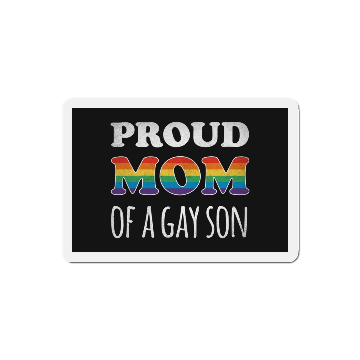 Mother Day Pride Rainbow Typography Vector Premium T Shirt(4) Die Cut Magnets - Image 10