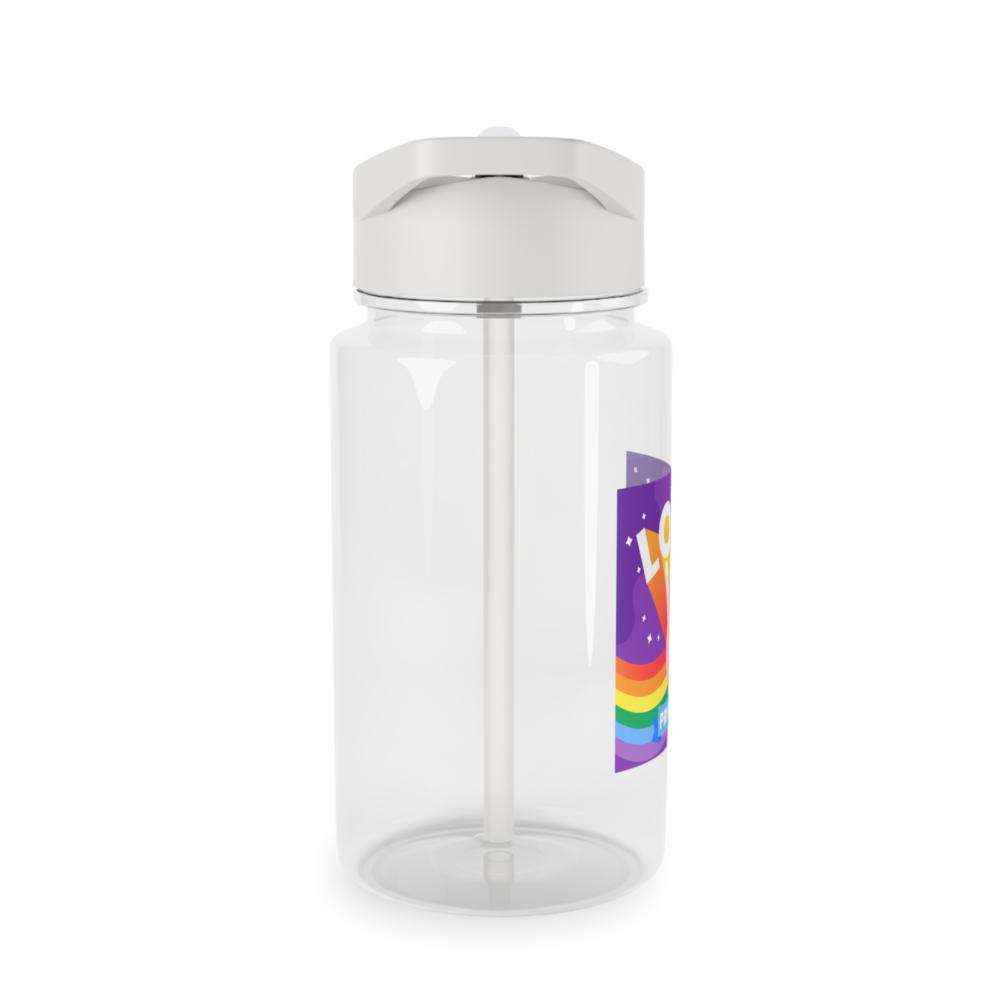 Pride Day Event Message Design Tritan Water Bottle - Image 4