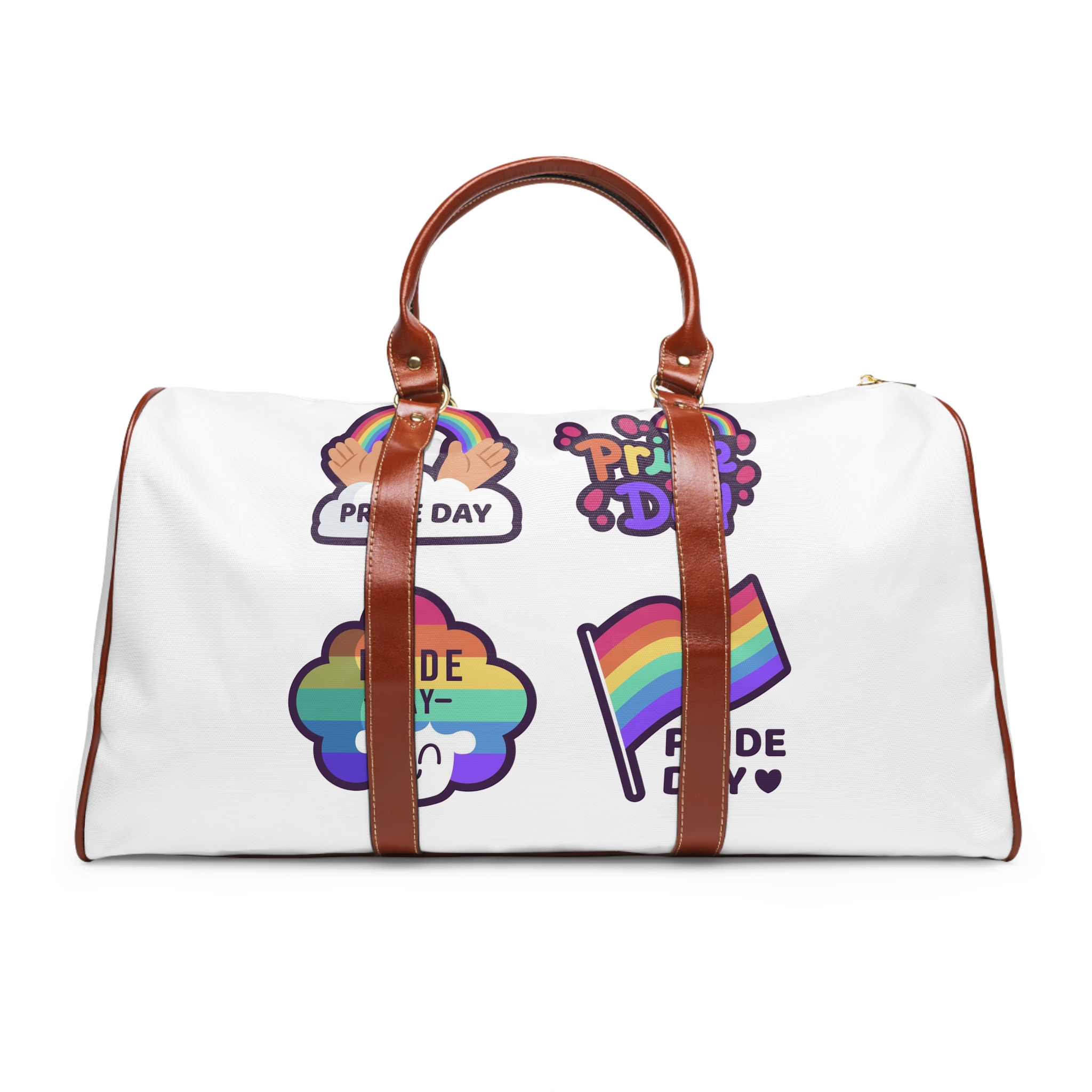 Labels With Pride Day Event Waterproof Travel Bag