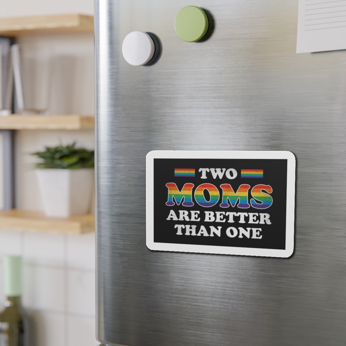 Pride Gay Rainbow Typography Vector Premium T Shirt(2) Die Cut Magnets - Image 12