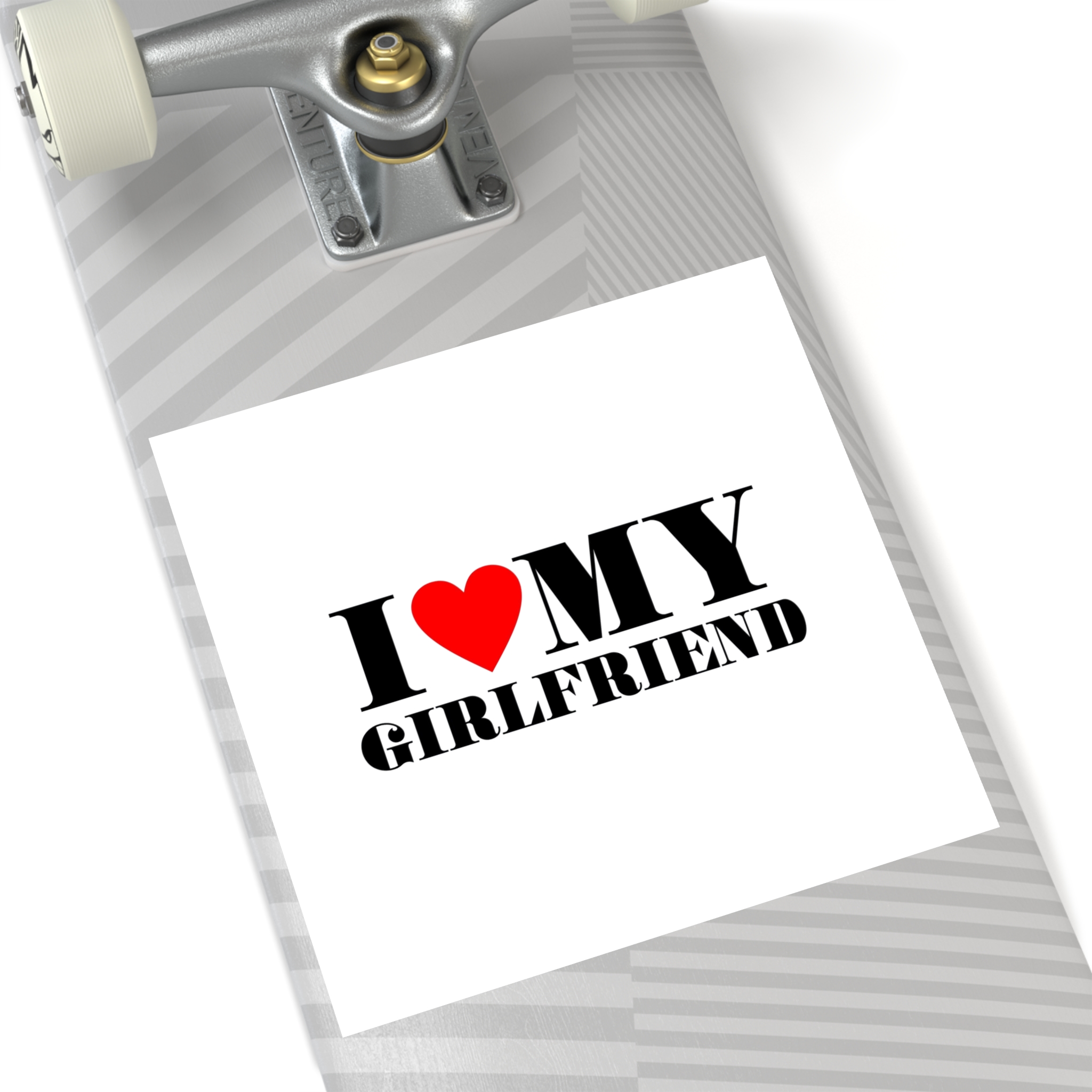 I Love My Girlfriend Typography Slogan T Shirt Printing Tee Graphic Design Vector Illustration Laminate Stickers Square - Image 60