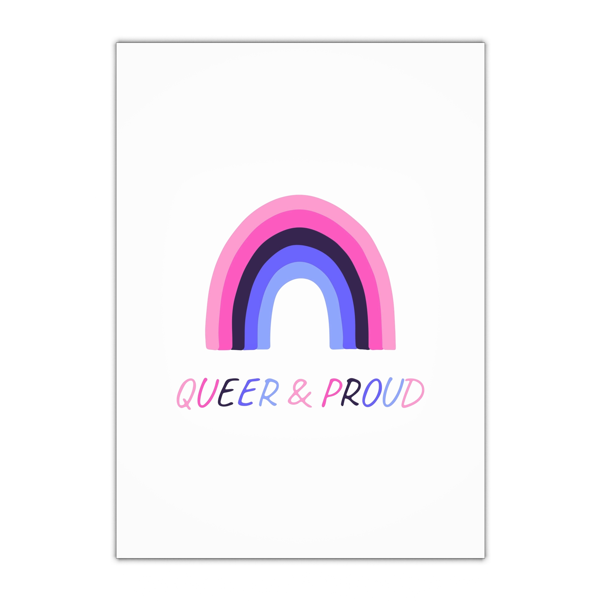 Colorful Rainbow Shape Omnisexual Pride Flag Happy Pride Day Lgbtqia Community Pride Month Vector Hand Drawn Doodle Posters Stickers Logo Cards (1) Gift Wrapping Paper Sheets 1pc