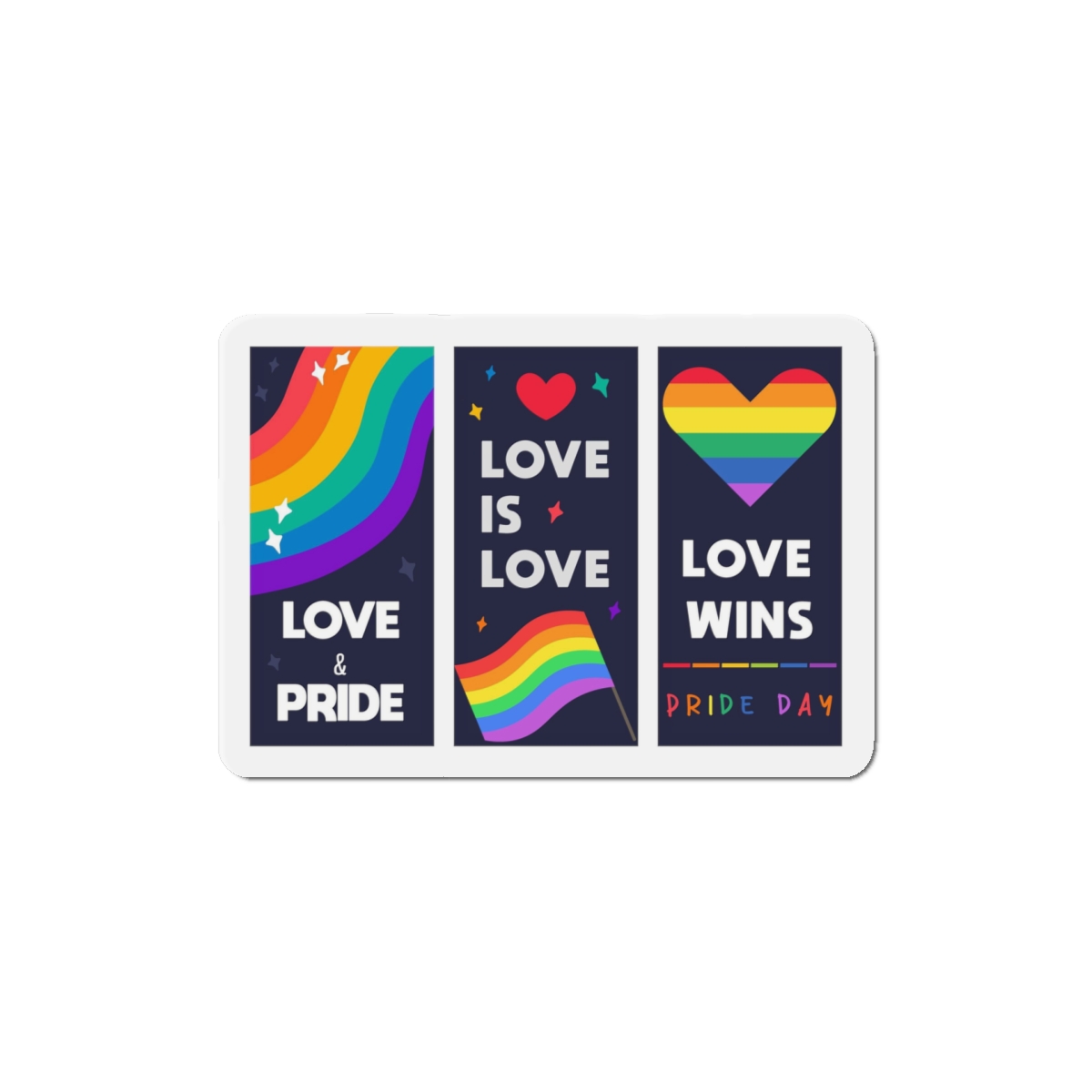 Lgbt Wallpapers Pride Day Celebration Die Cut Magnets - Image 10