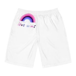 Colorful Rainbow Shape Omnisexual Pride Flag Happy Pride Day Lgbtqia Community Pride Month Vector Hand Drawn Doodle Posters Stickers Logo Cards Mens Board Shorts Aop