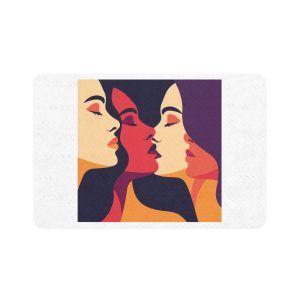 Lesbian Pride Design E09359 Pet Food Mat 12x18