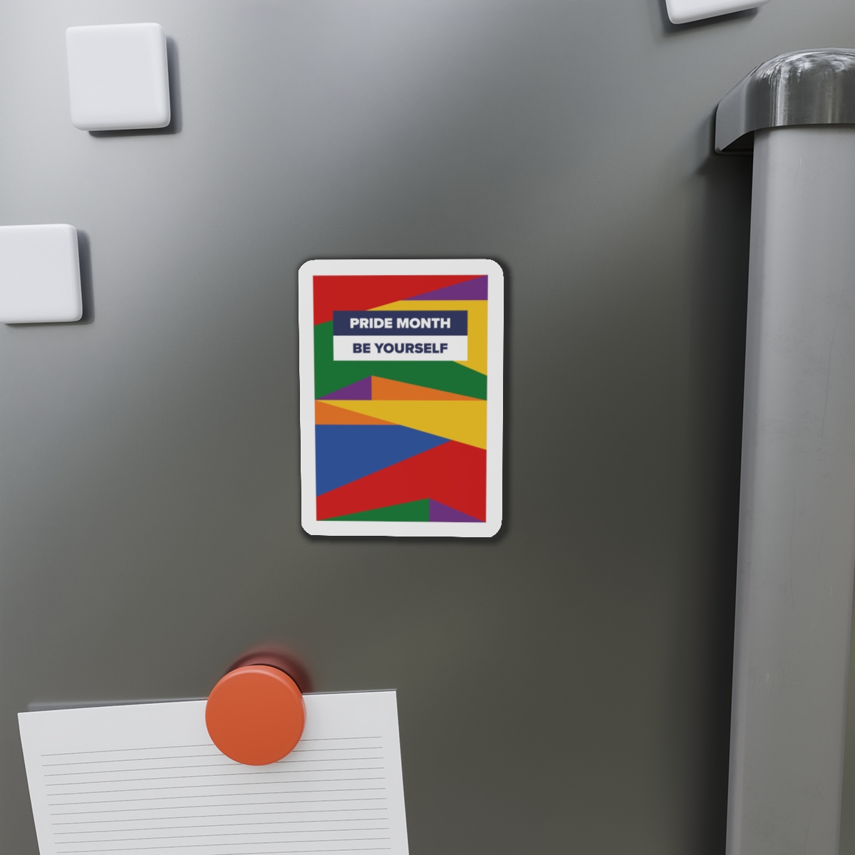Lgbt Pride Month June Lesbian Gay Bisexual Transgender Lgbtq Flag Rainbow Vector(2) Die Cut Magnets - Image 8