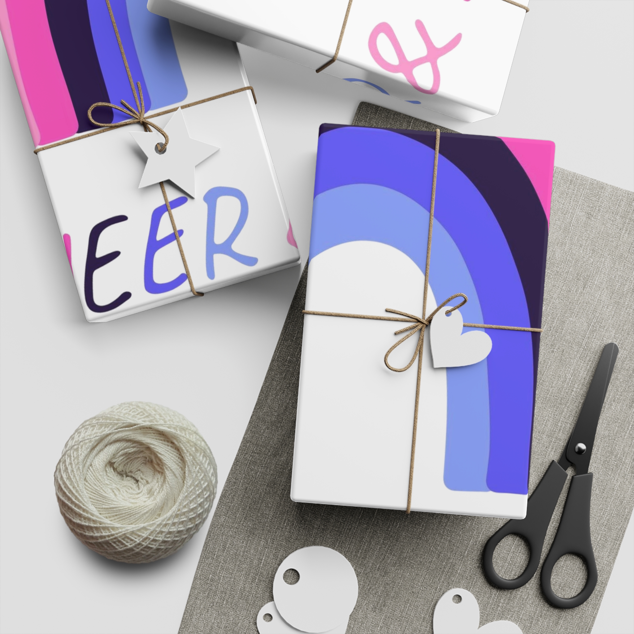 Colorful Rainbow Shape Omnisexual Pride Flag Happy Pride Day Lgbtqia Community Pride Month Vector Hand Drawn Doodle Posters Stickers Logo Cards (1) Gift Wrapping Paper Sheets 1pc - Image 5