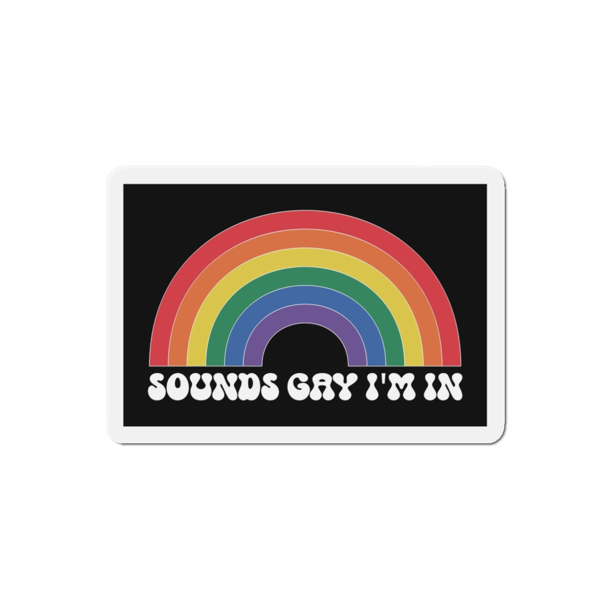 Pride Lgbtq Gay Typography Vector Tshirt Design(4) Die Cut Magnets - Image 13