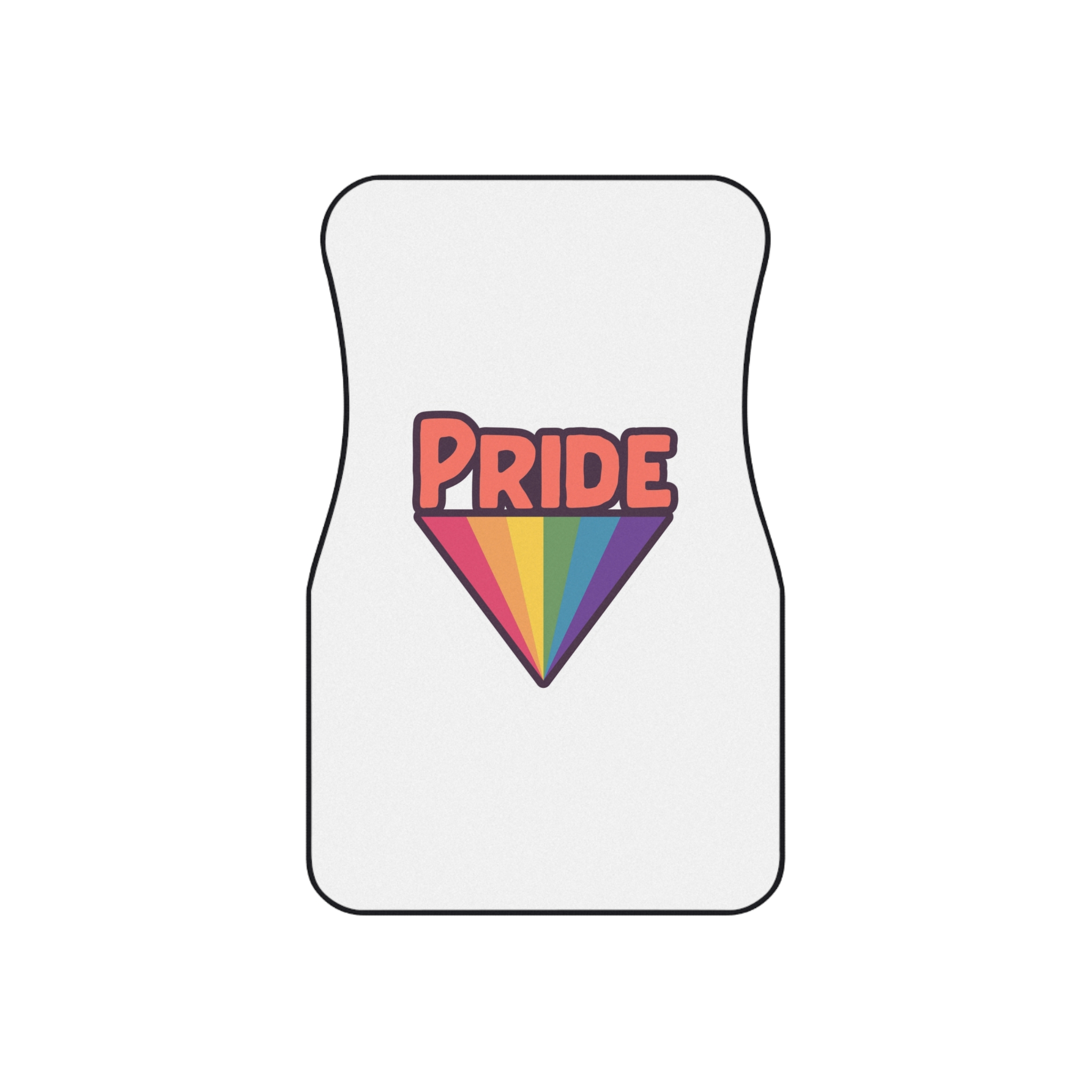 Pride With Rainbow Car Mats Set Of 4 - Image 2
