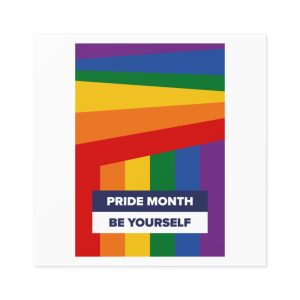 Lgbt Pride Month June Lesbian Gay Bisexual Transgender Lgbtq Flag Rainbow Vector(2)2 Laminate Stickers Square