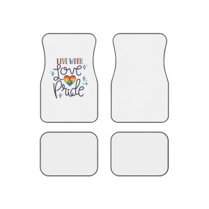 Pride Day Lettering Concept Car Mats Set Of 4