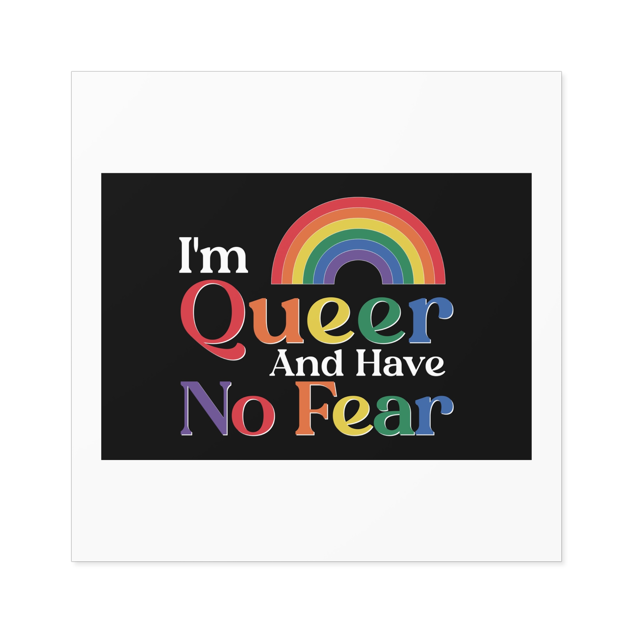 Pride Lgbtq Gay Typography Vector Tshirt Design(13) Laminate Stickers Square - Image 33