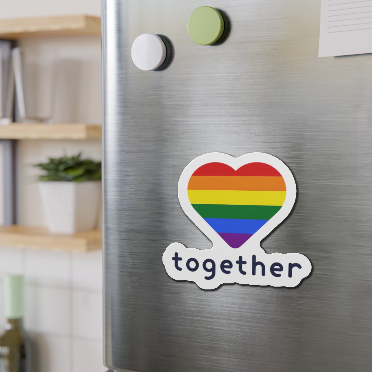 Lgbt Flag With Textlgbt Flag With Text Die Cut Magnets - Image 15