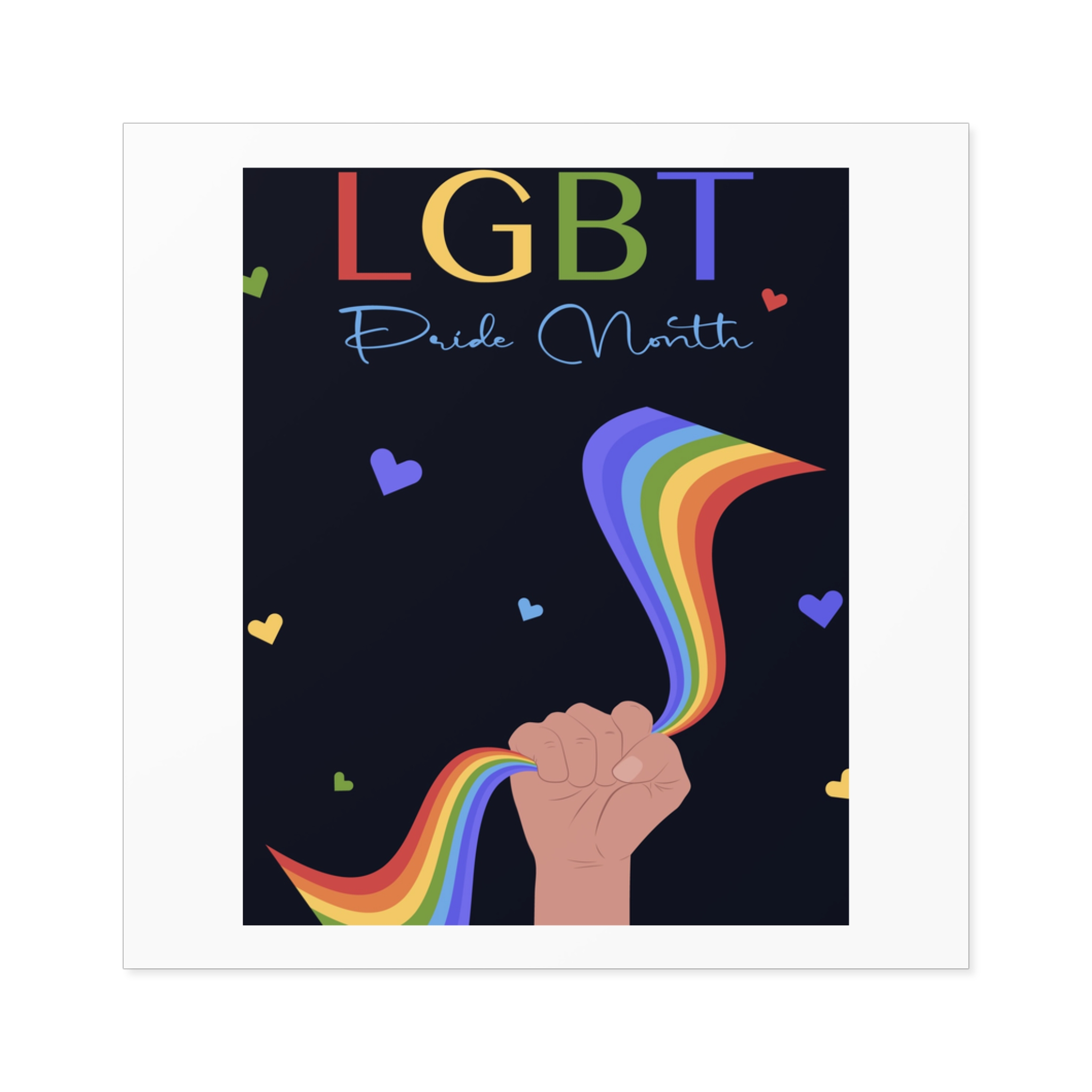 Poster Lgbt Pride Month Laminate Stickers Square - Image 17