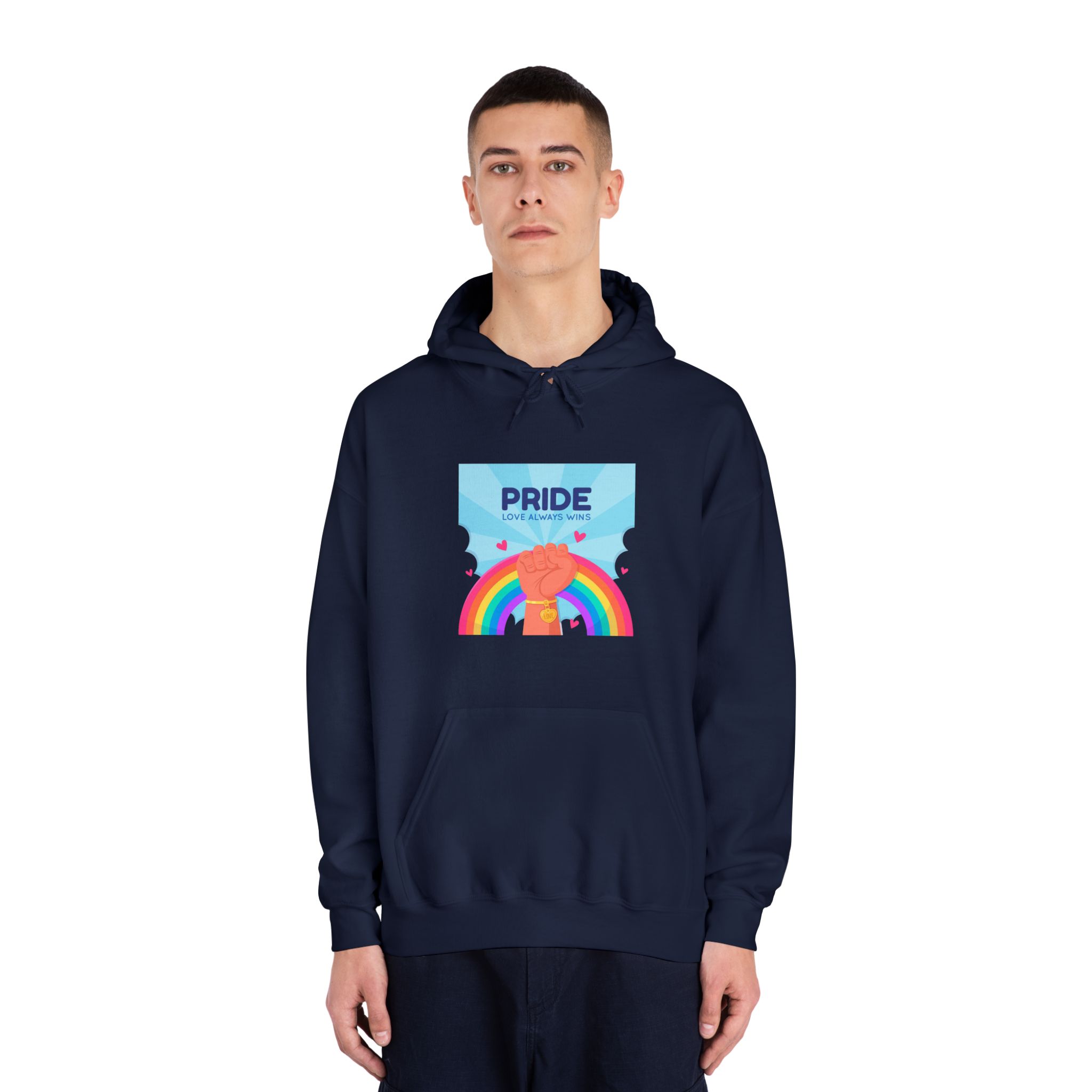 Pride Day Concept Unisex Dryblend Hooded Sweatshirt - Image 31