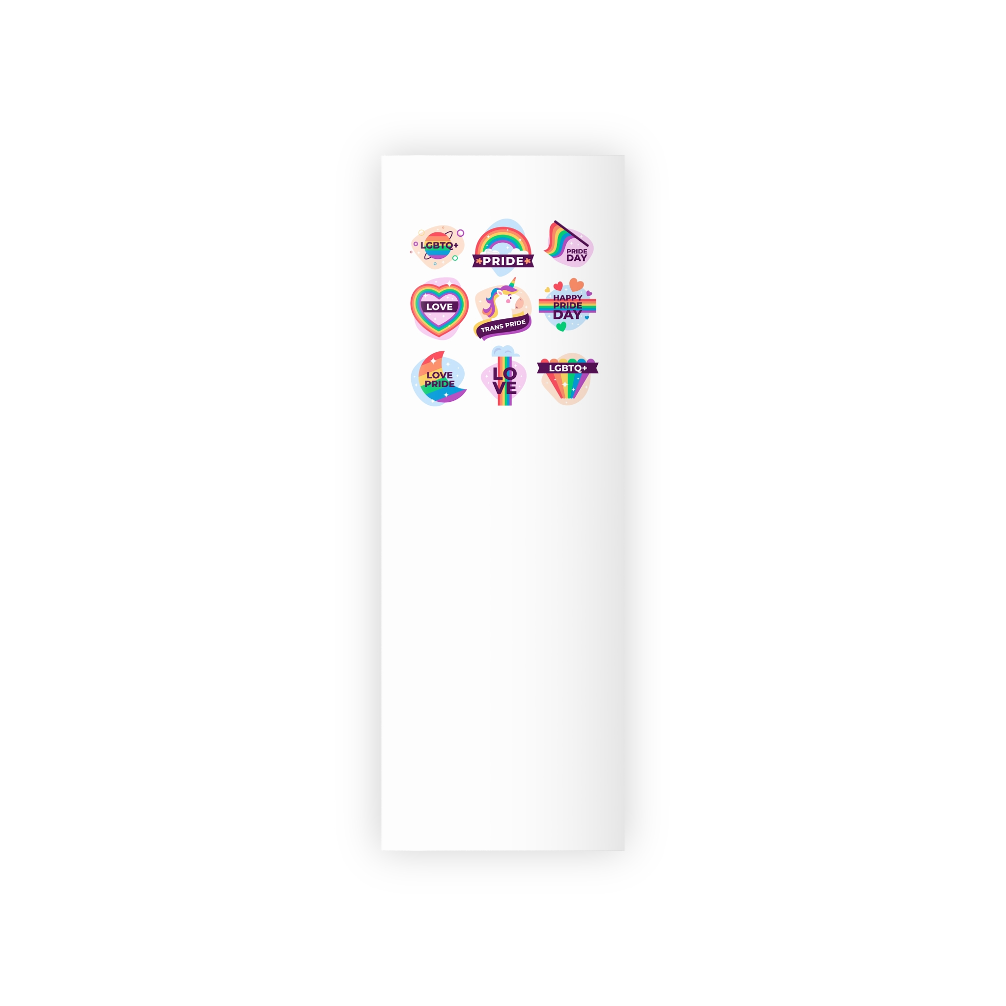 Labels Design Pride Day Event Gift Wrapping Paper Rolls 1pc - Image 5