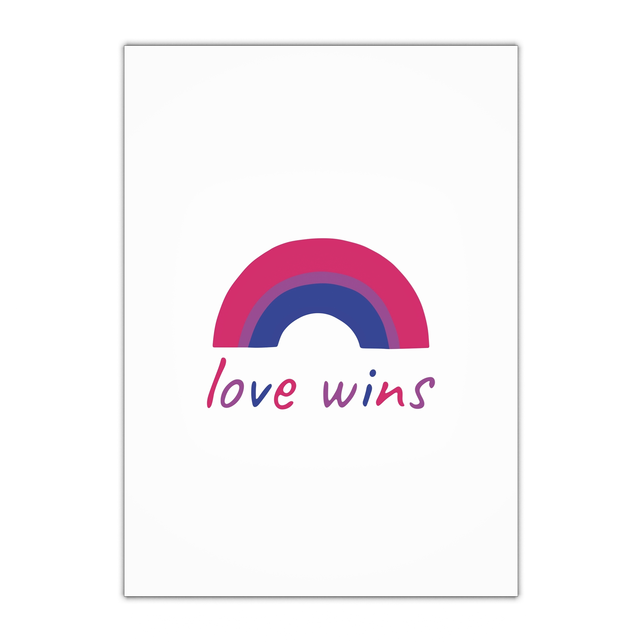Colorful Rainbow Shape Bisexual Pride Flag Happy Pride Day Lgbtqia Community Pride Month Vector Hand Drawn Doodle Posters Stickers Logo Cards Gift Wrapping Paper Sheets 1pc