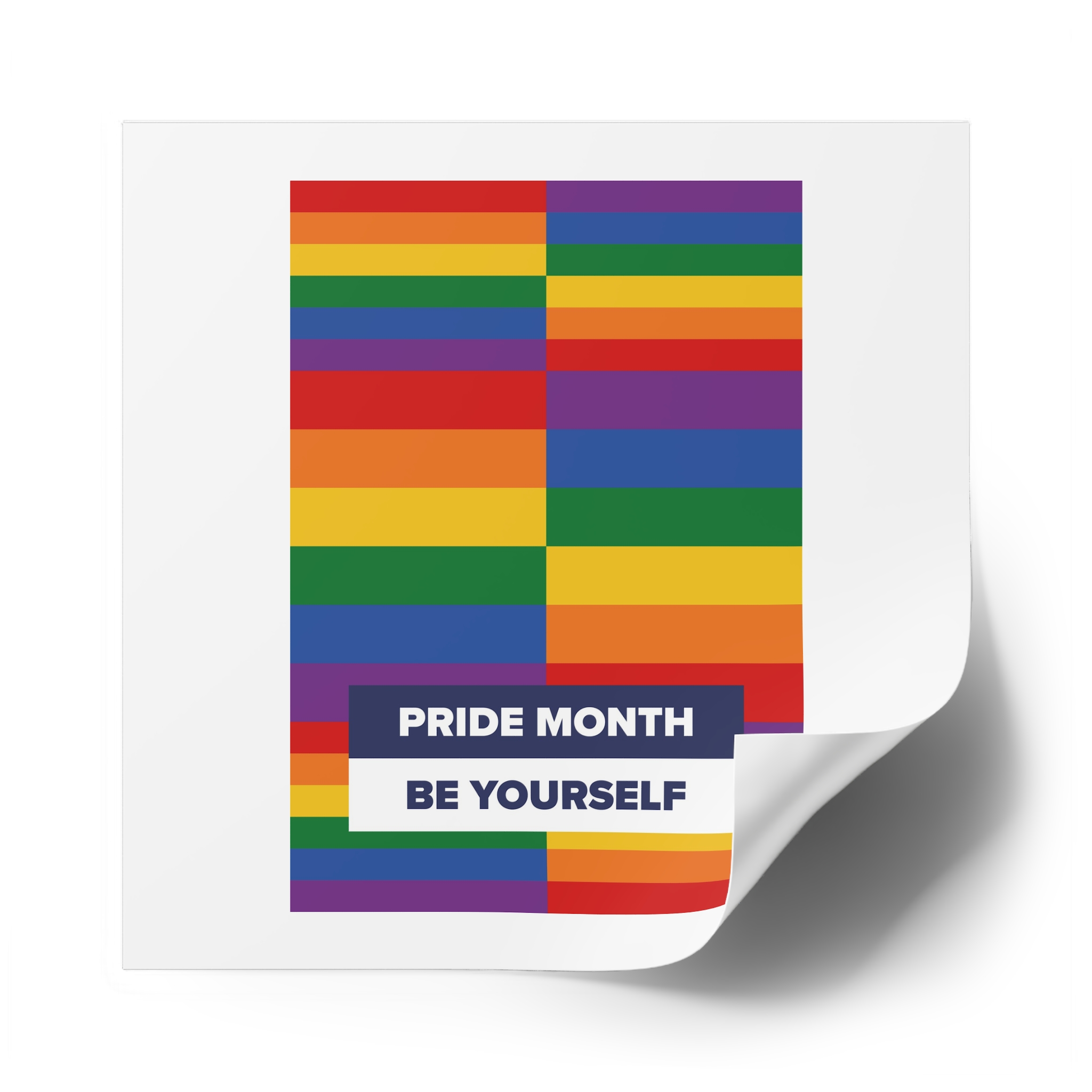 Lgbt Pride Month June Lesbian Gay Bisexual Transgender Lgbtq Flag Rainbow Vector(3) Laminate Stickers Square - Image 78