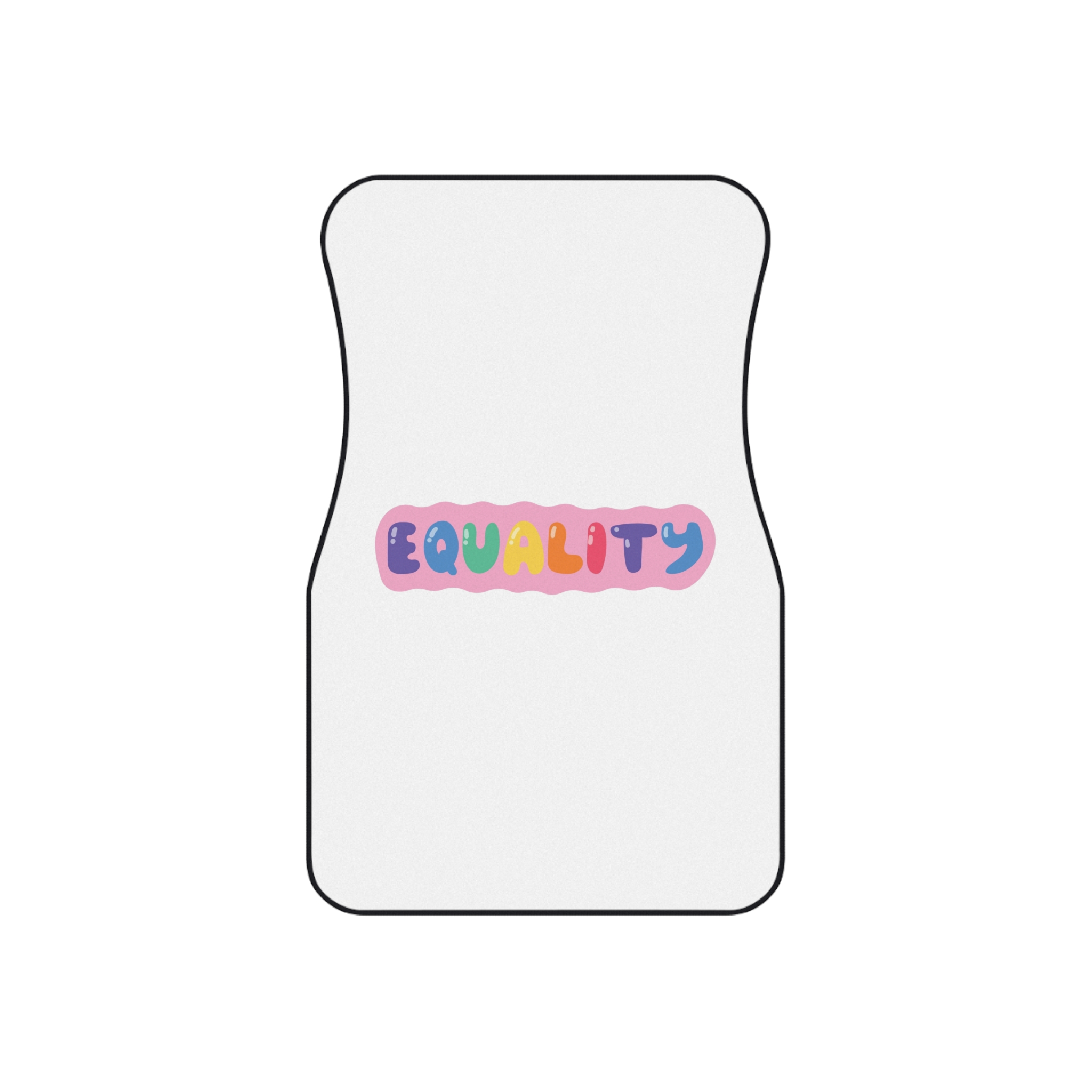 Lgbt Sticker Pack White Background Lgbtq Set Symbol Lgbt Pride Community Rainbow Elements Vector Hand Draw Illustration Hand Drawn Lettering Copia Car Mats Set Of 4 - Image 2